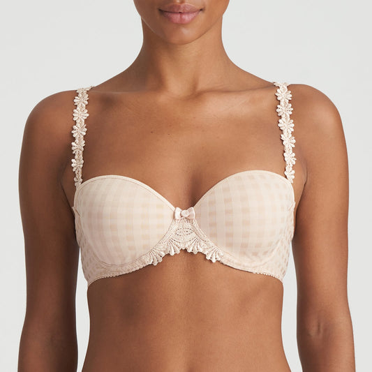 Marie Jo Avero Strapless Bra front view in Caffé Latte