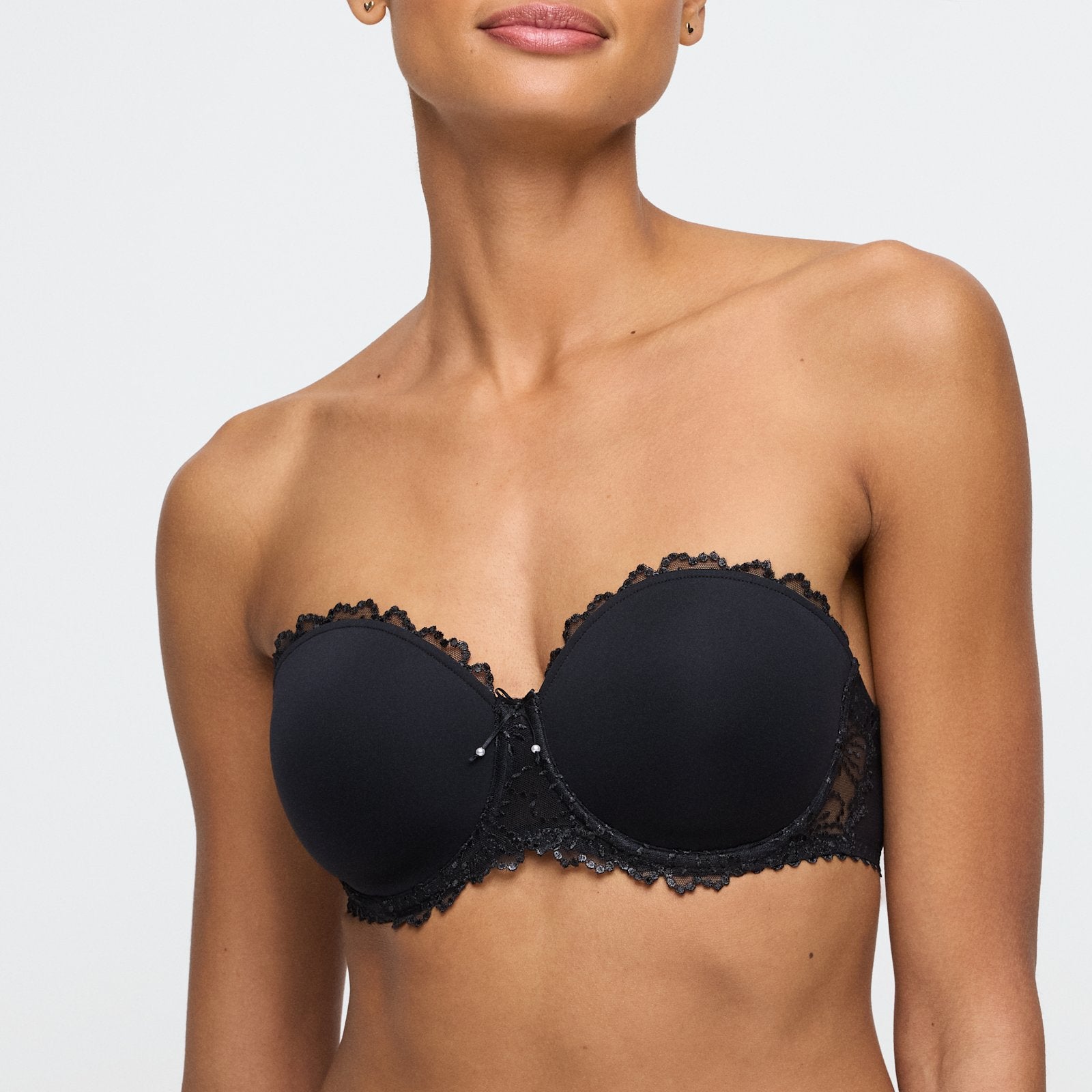 Marie Jo Jane Strapless Bra detail view in Black