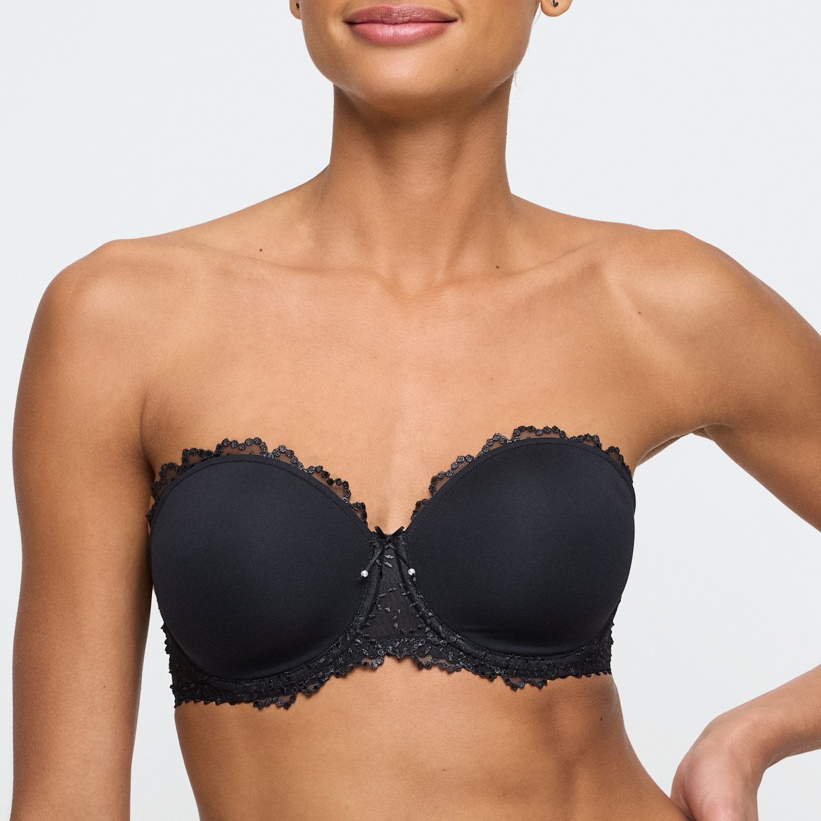 Marie Jo Jane Strapless Bra detail view in Black