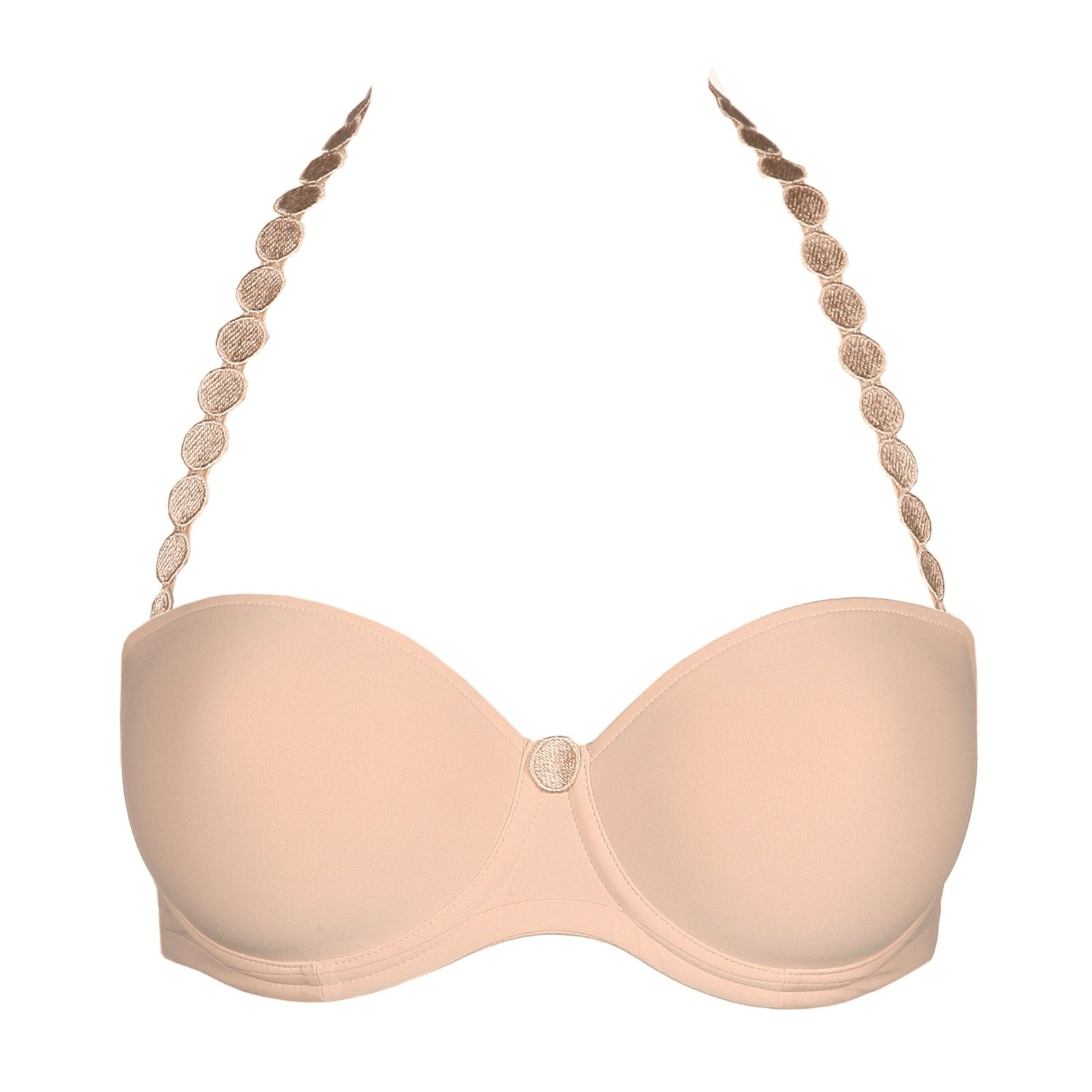 Marie Jo Tom Strapless Bra detail view in Caffé Latte