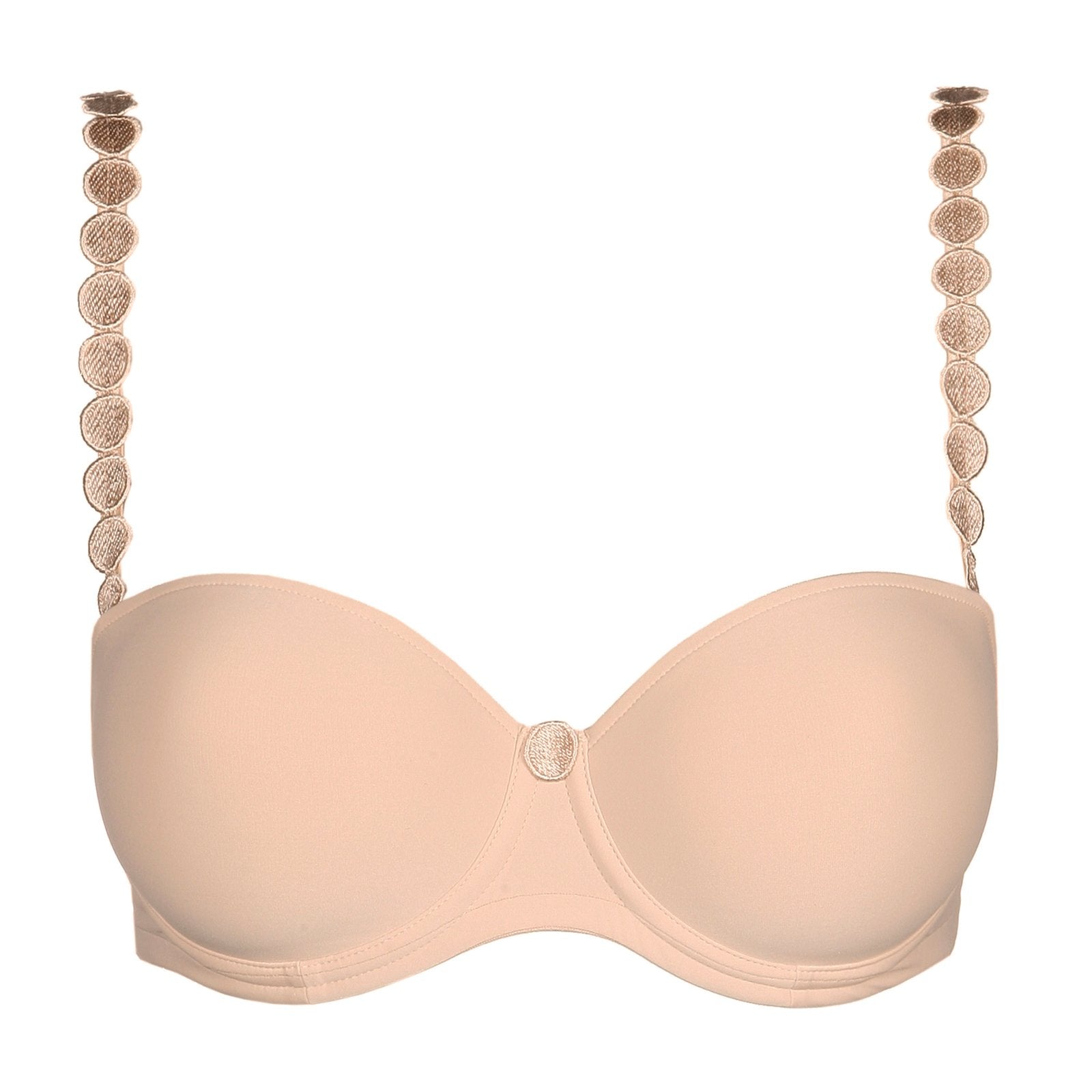 Marie Jo Tom Strapless Bra detail view in Caffé Latte
