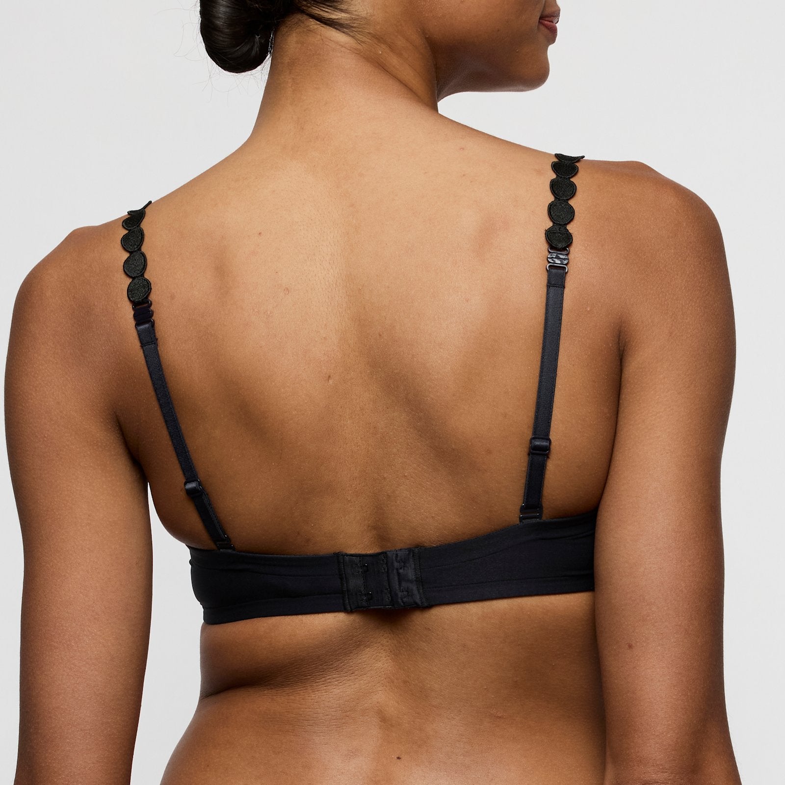 Marie Jo Tom Strapless Bra detail view in Charcoal