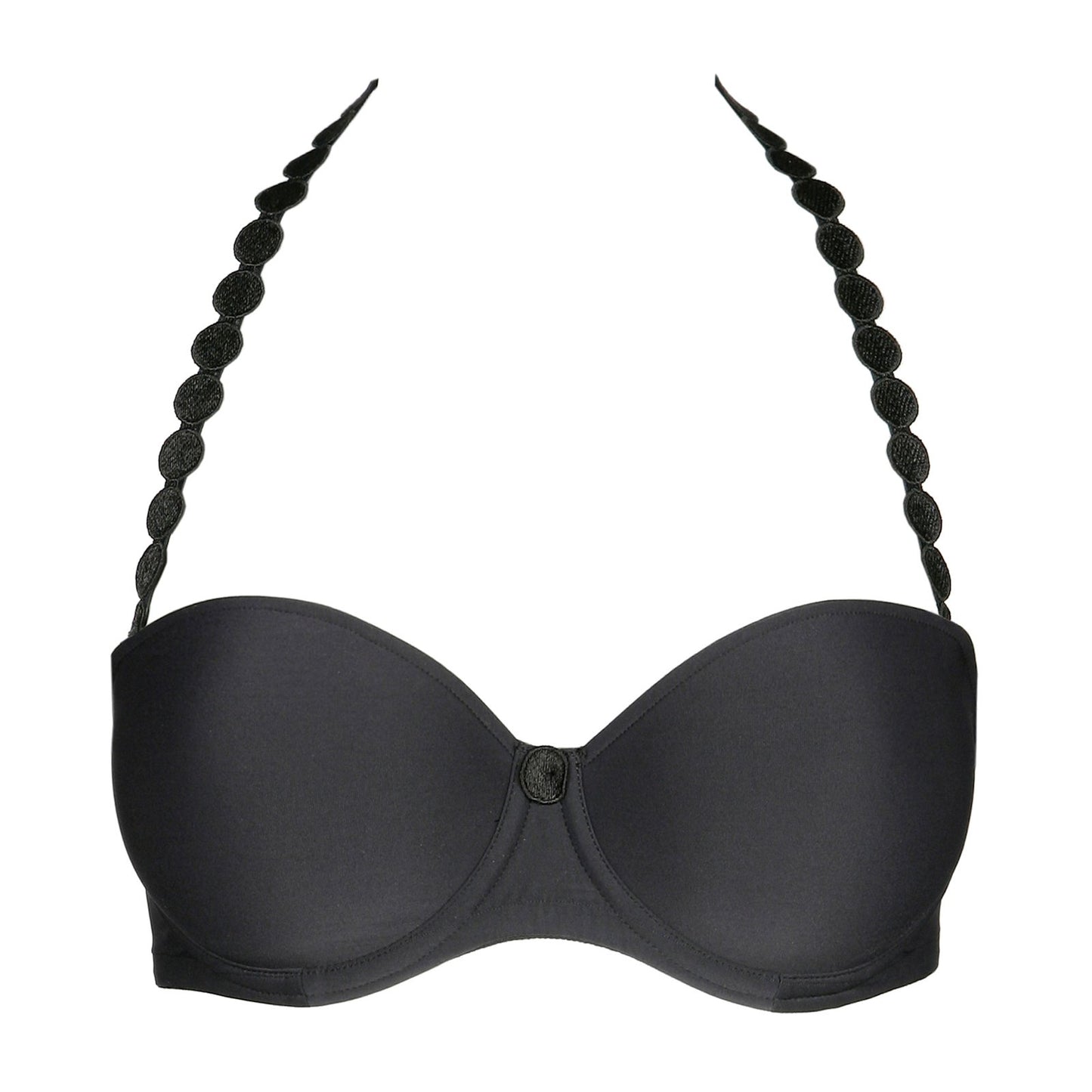 Marie Jo Tom Strapless Bra detail view in Charcoal