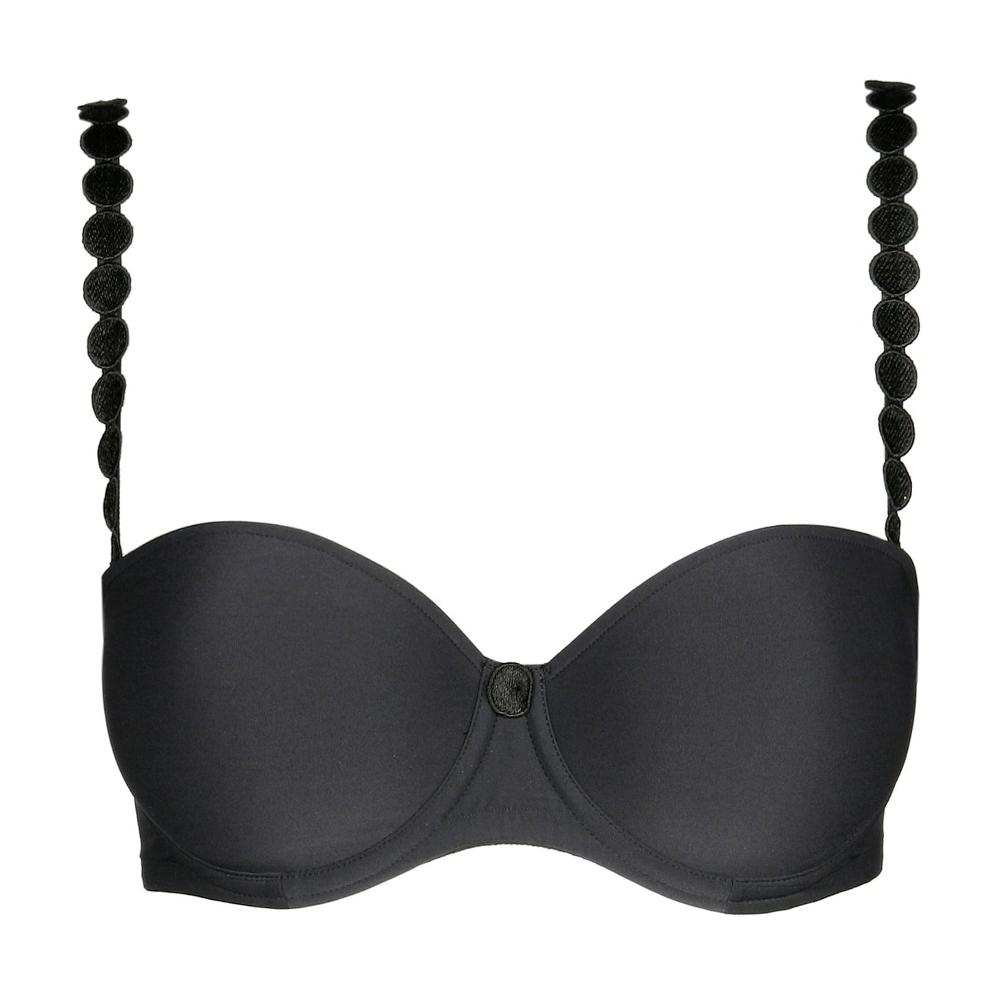Marie Jo Tom Strapless Bra detail view in Charcoal
