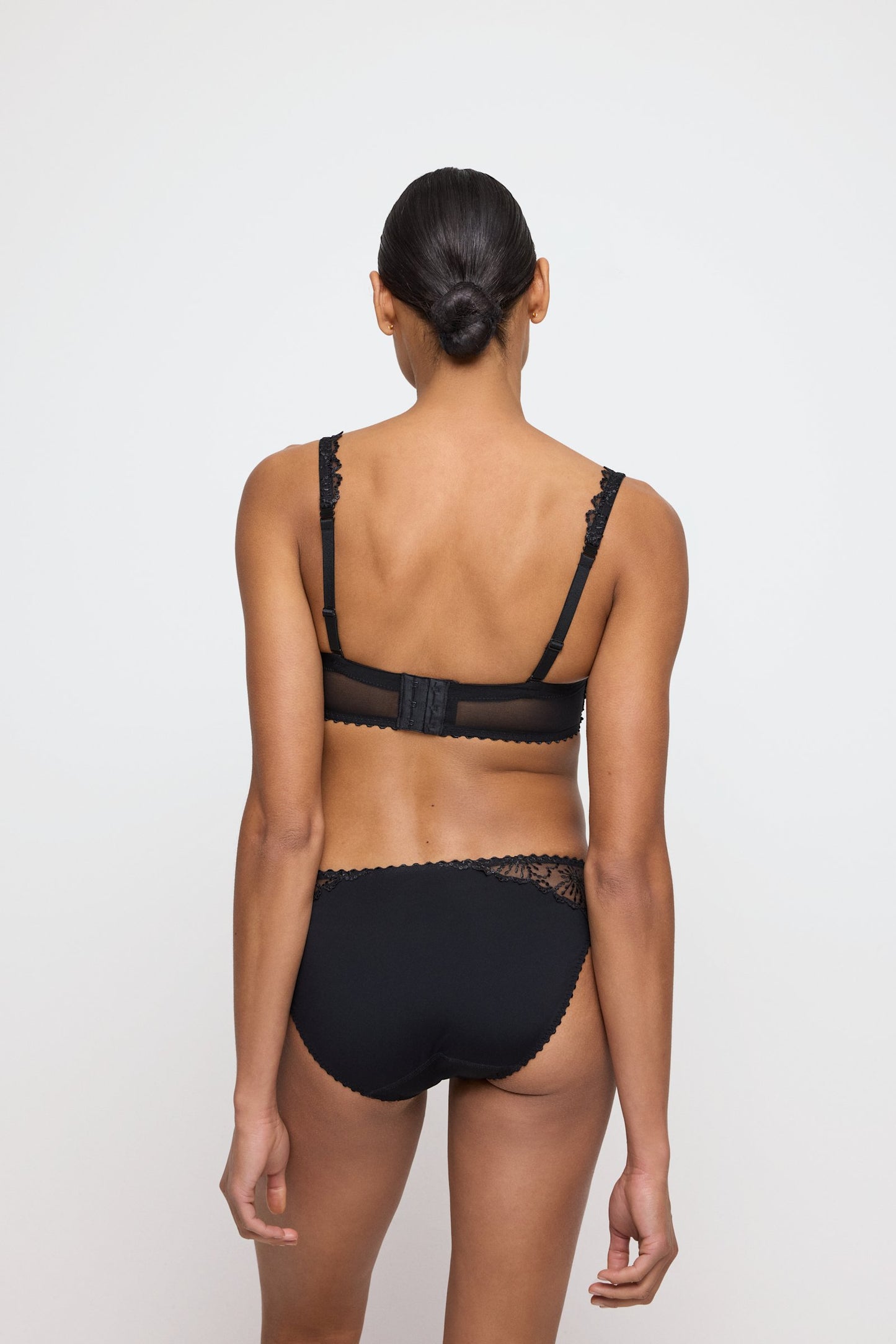 Marie Jo Jane Brief styled on model in Black