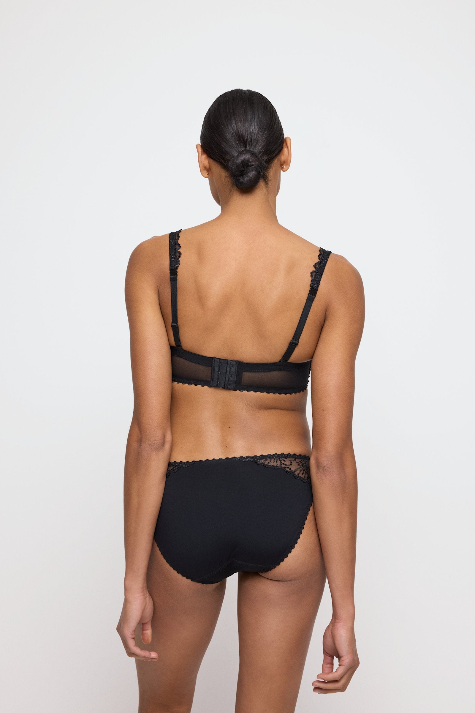 Marie Jo Jane Brief styled on model in Black