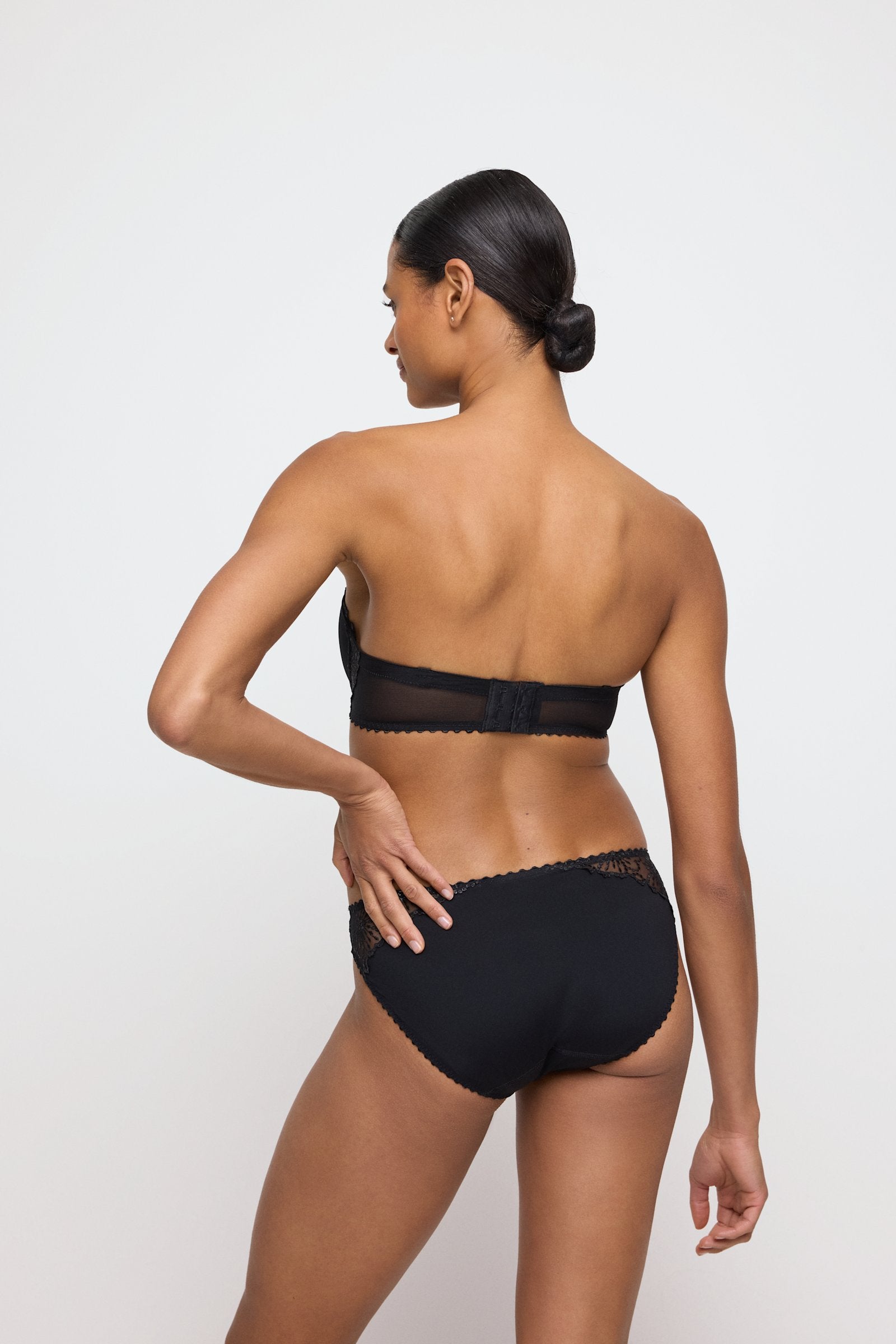 Marie Jo Jane Brief styled on model in Black