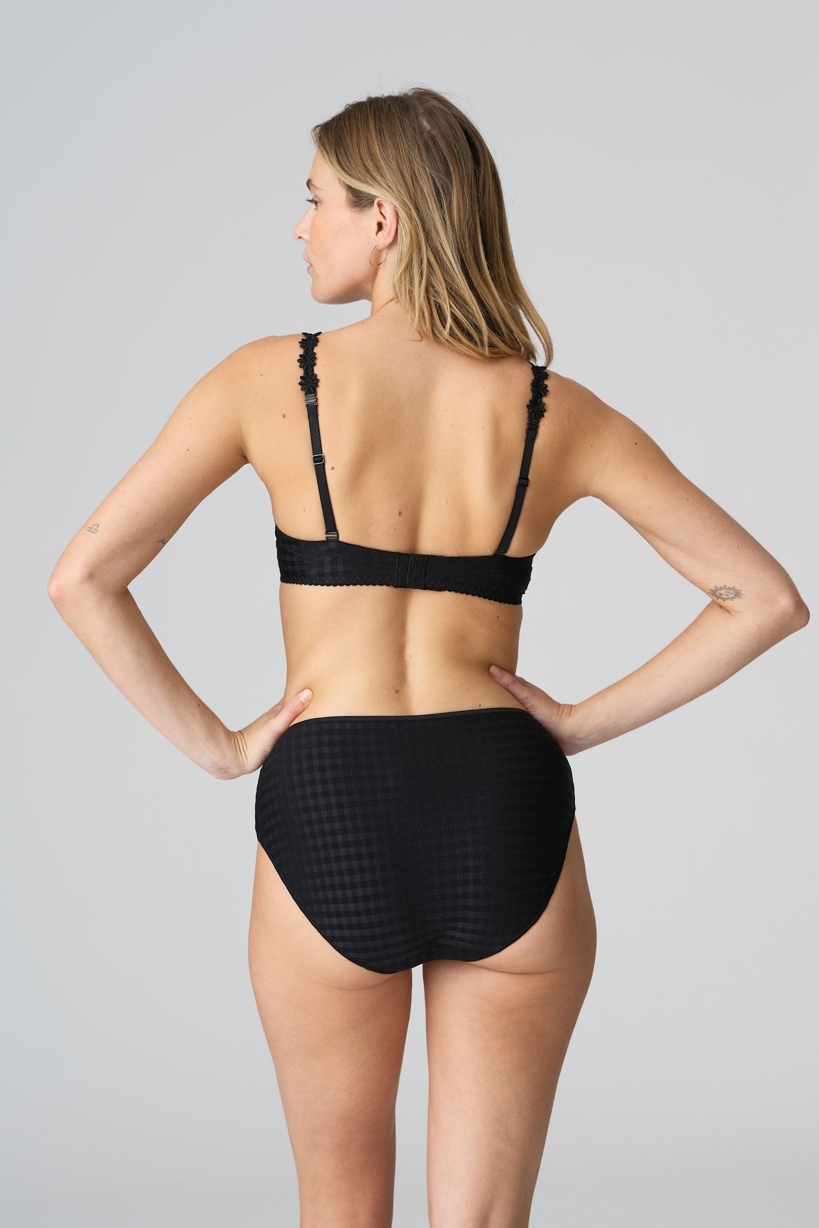 Marie Jo Avero Brief styled on model in Black