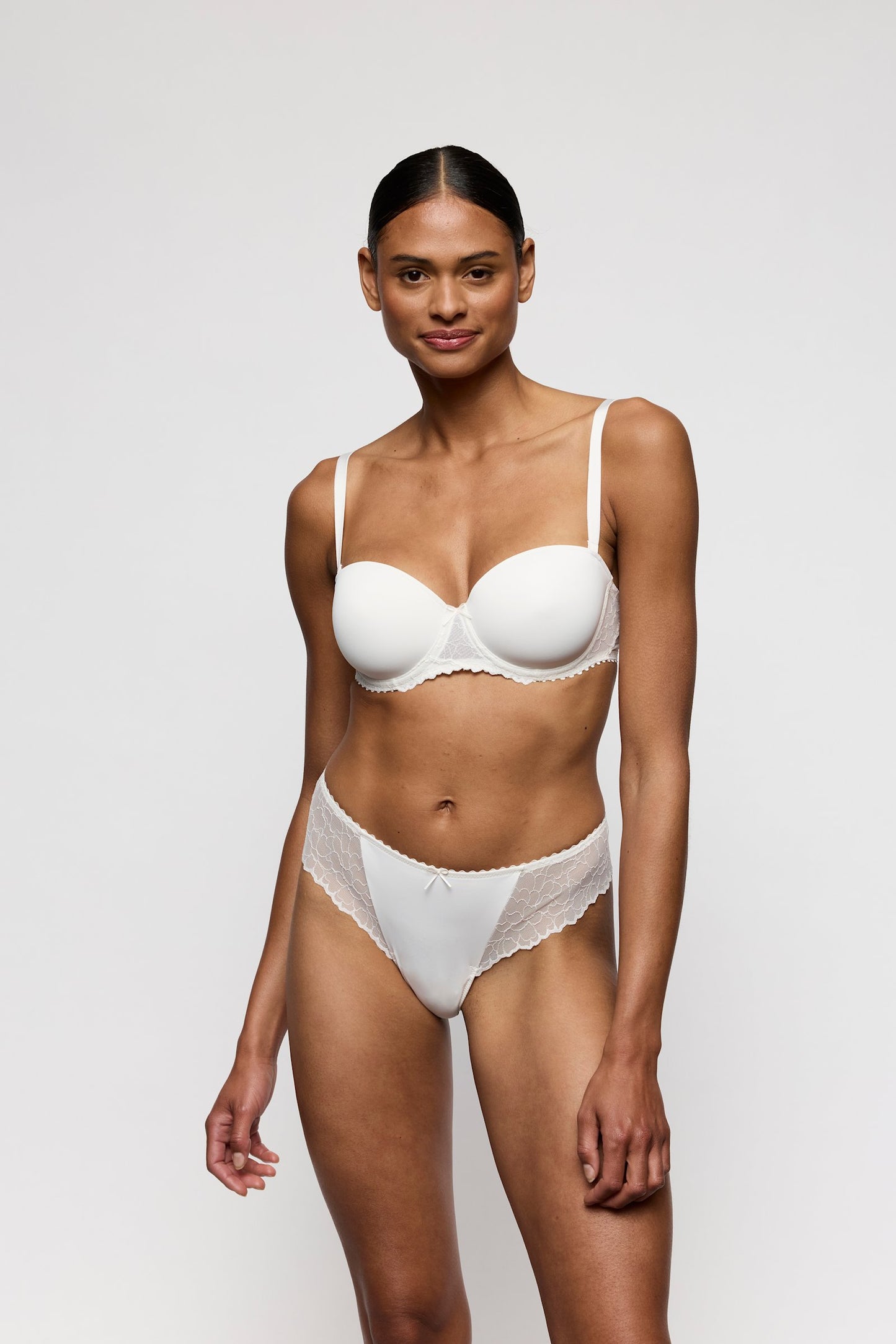 Marie Jo Azelie Thong styled on model in Natural