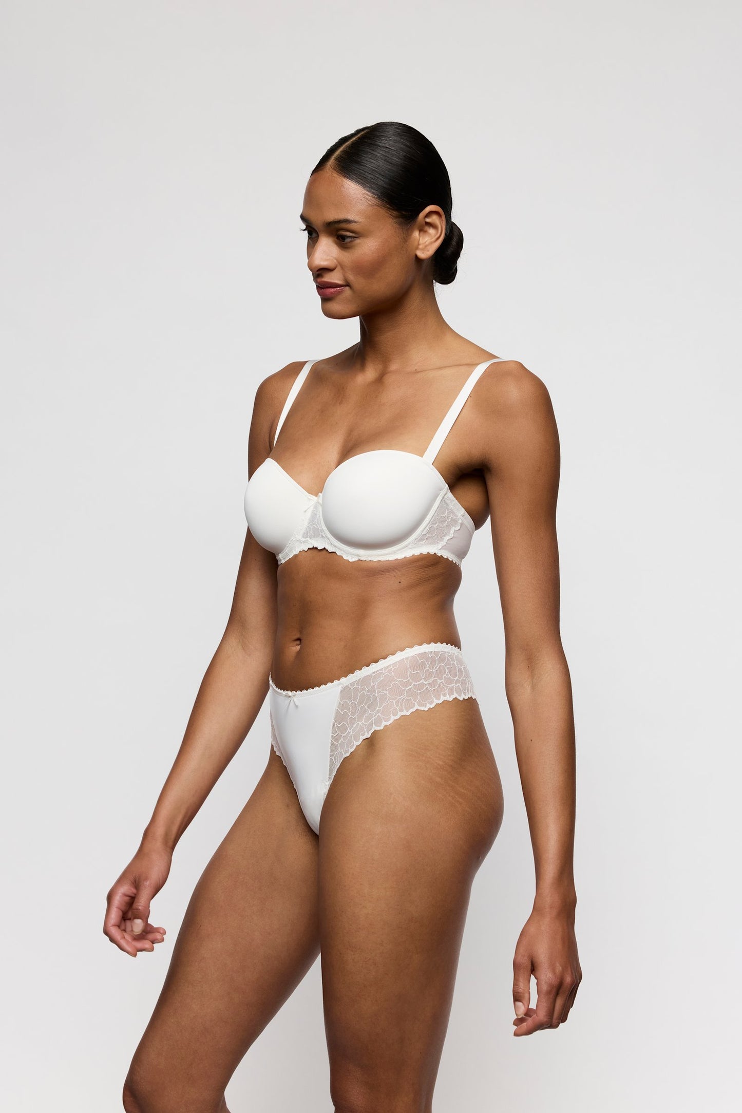 Marie Jo Azelie Thong styled on model in Natural