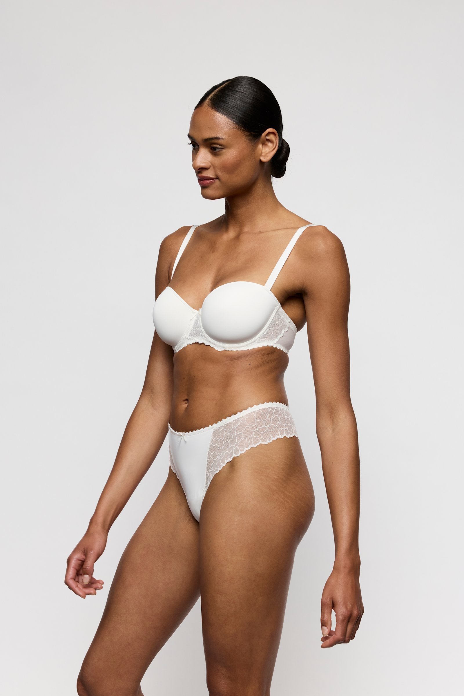 Marie Jo Azelie Thong styled on model in Natural