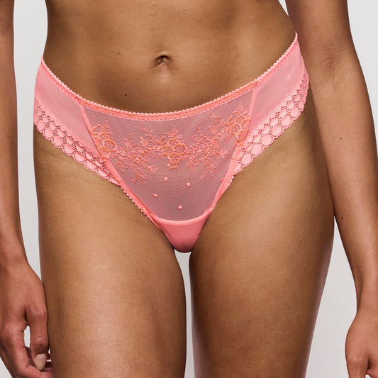 Marie Jo Annaelle Thong front view in Neon Peach