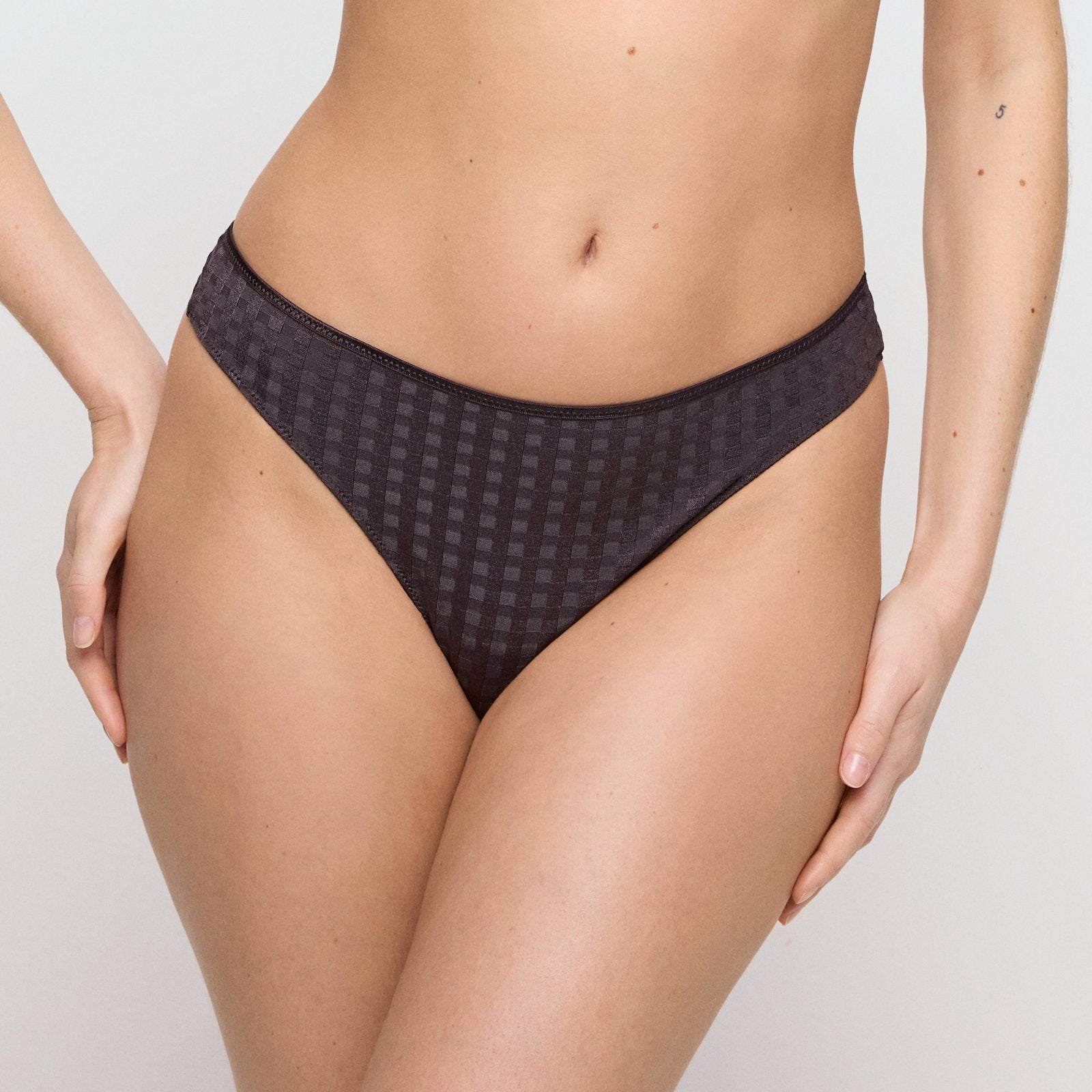 Marie Jo Avero Thong front view in Sweet Chocolate