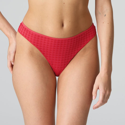Marie Jo Avero Thong front view in Scarlet