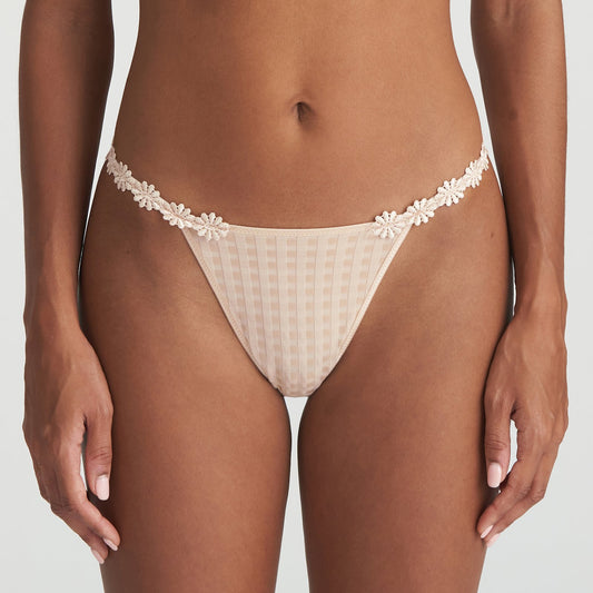 Marie Jo Avero Mini Thong front view in Caffé Latte