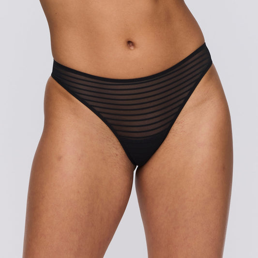 Marie Jo Basyl Thong front view in Black
