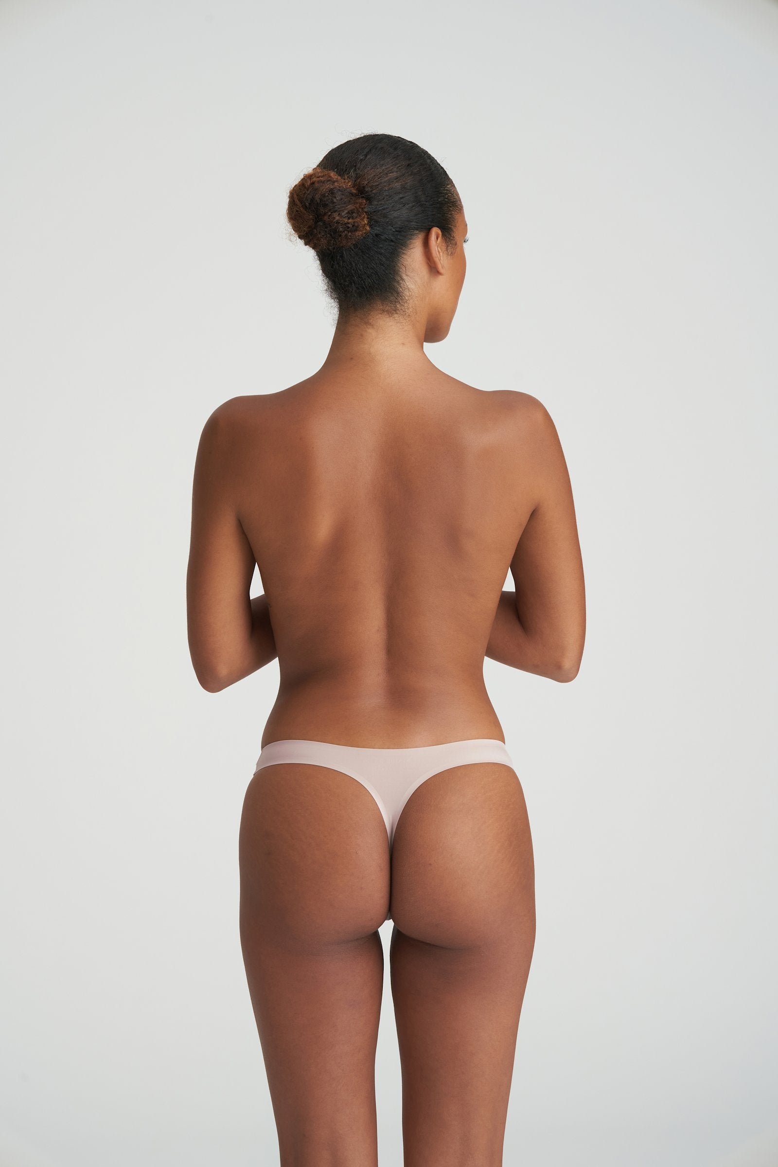 Marie Jo Color Studio Thong styled on model in Patine