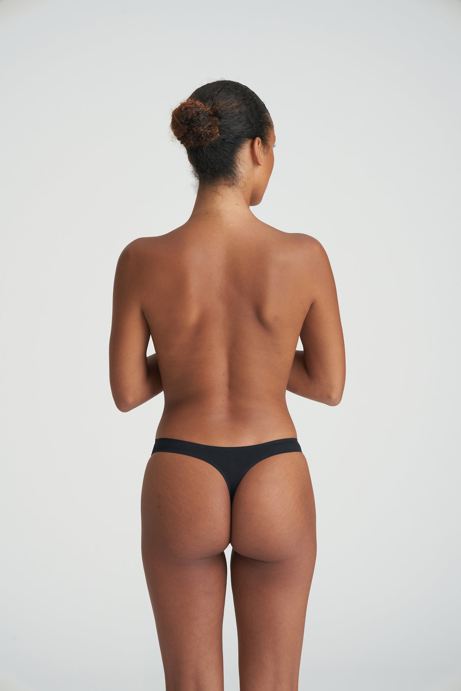 Marie Jo Color Studio Thong styled on model in Black