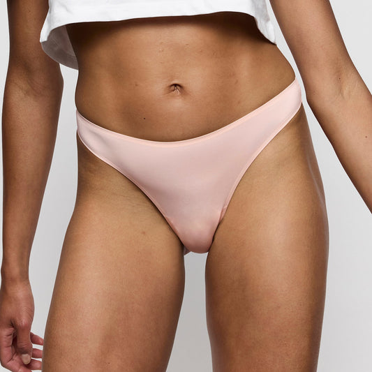 Marie Jo Color Studio Thong front view in Glossy Pink