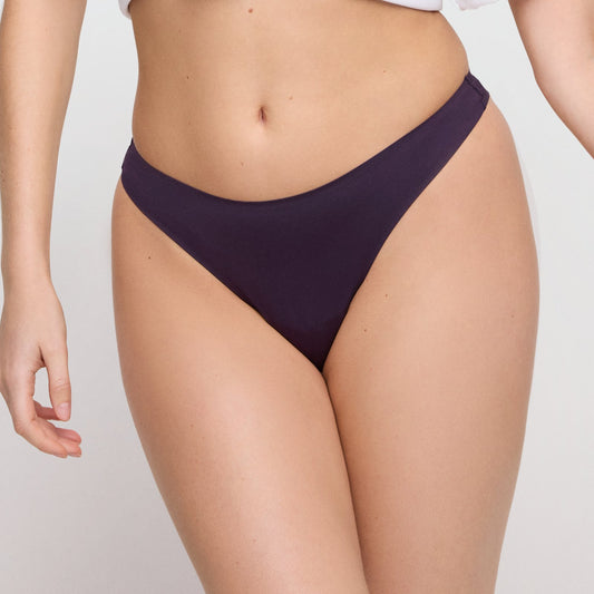 Marie Jo Color Studio Thong front view in Amethyst