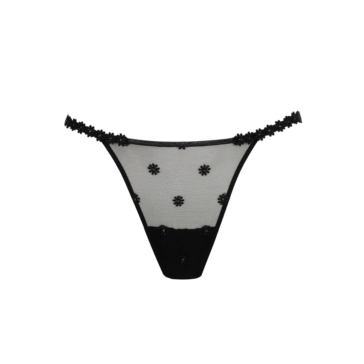 Marie Jo Daisy Mini Thong detail view in Black