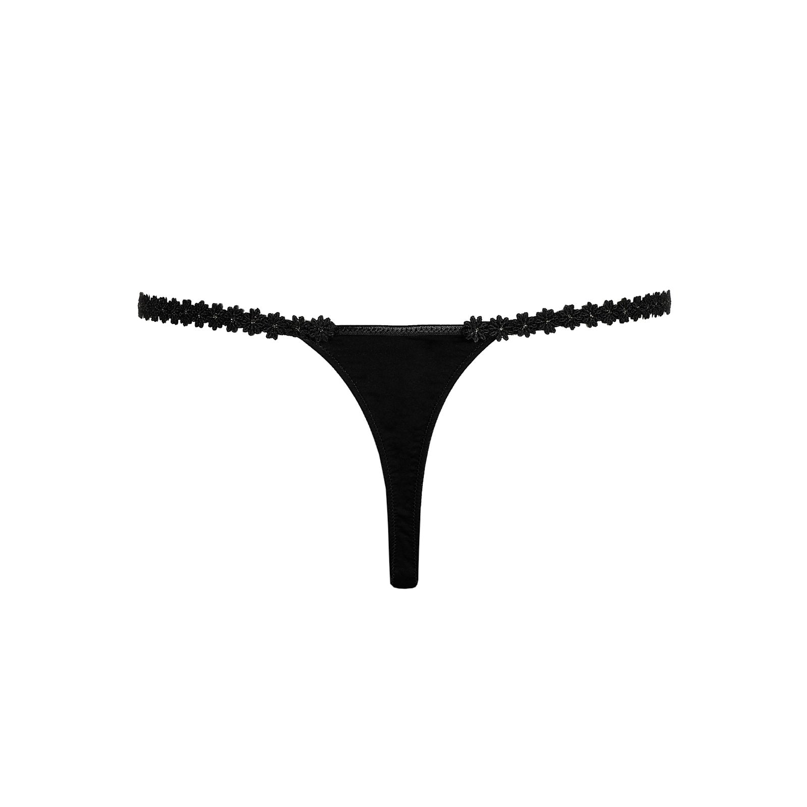 Marie Jo Daisy Mini Thong detail view in Black