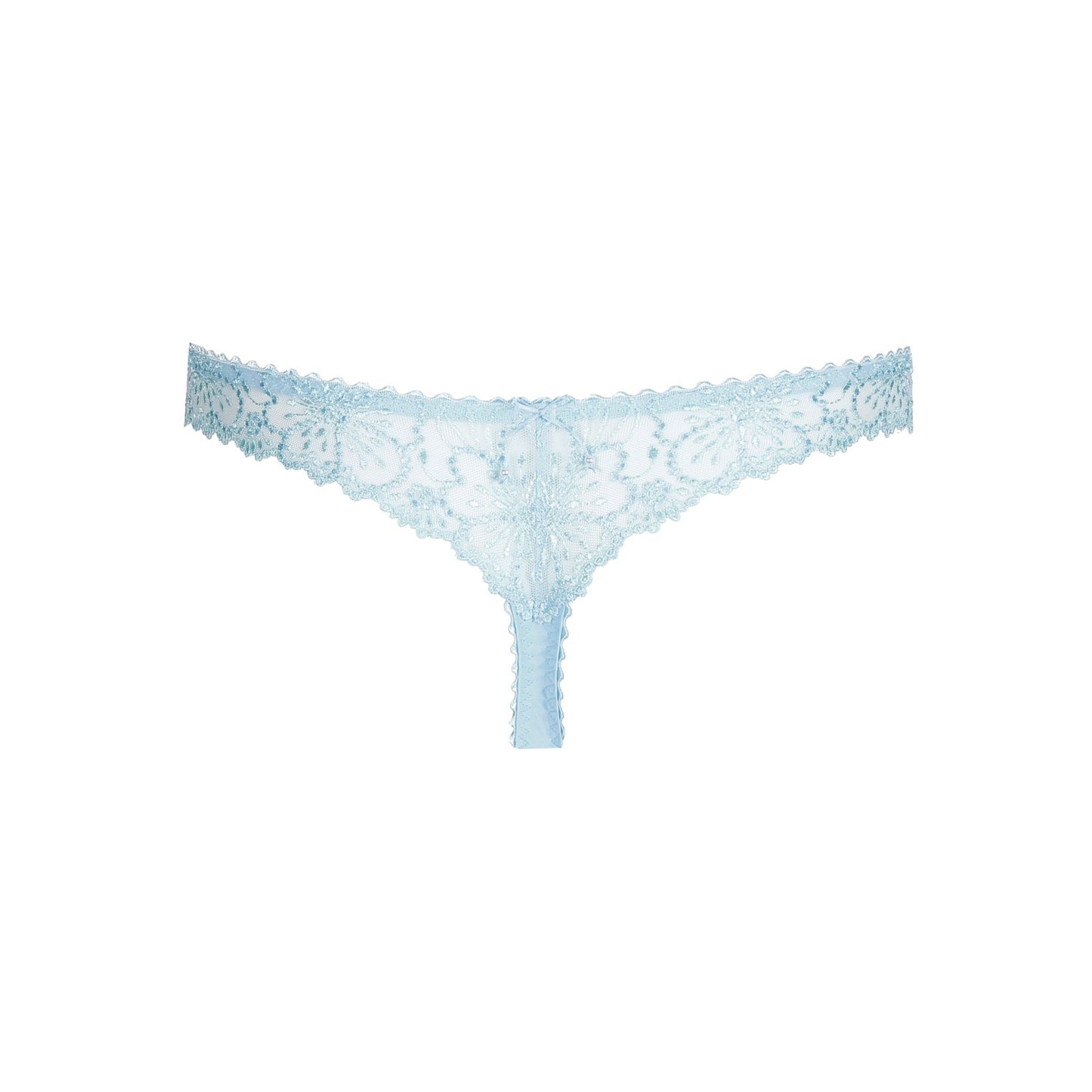 Marie Jo Jane Thong detail view in Milky Blue