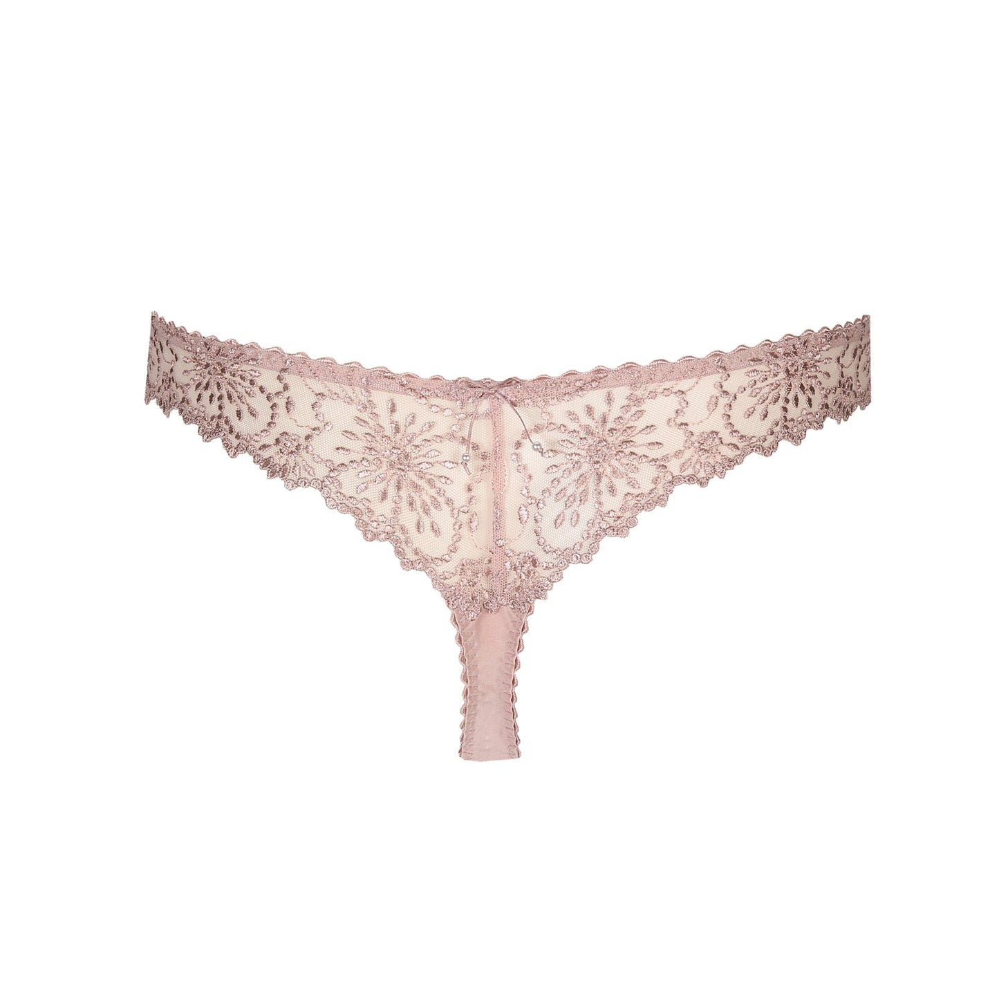Marie Jo Jane Thong detail view in Bois De Rose