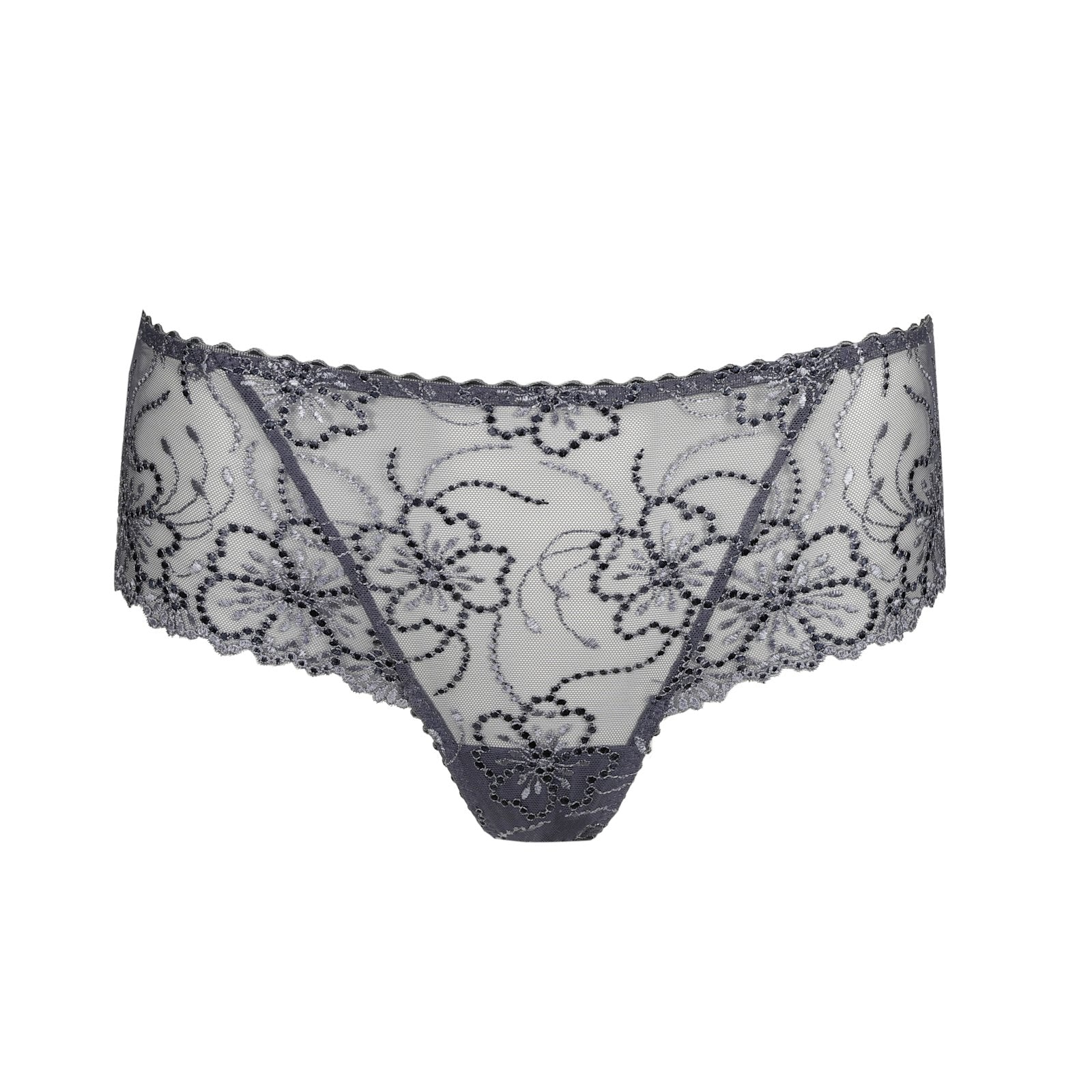Marie Jo Jane Luxury Thong detail view in Blue Shadow