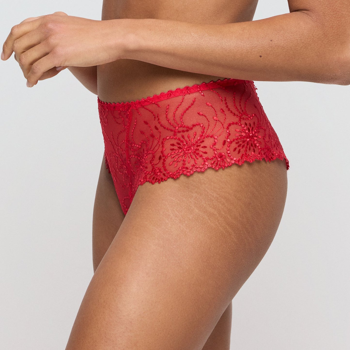 Marie Jo Jane Luxury Thong alternate view in True Red