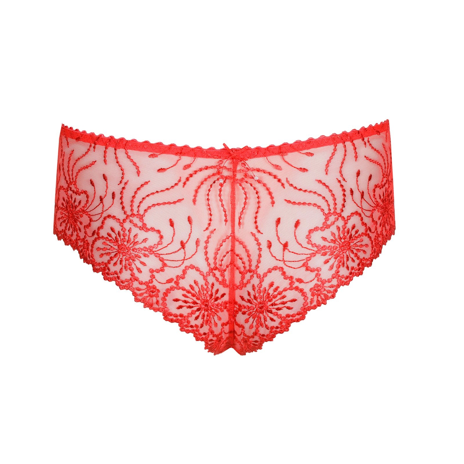 Marie Jo Jane Luxury Thong detail view in True Red