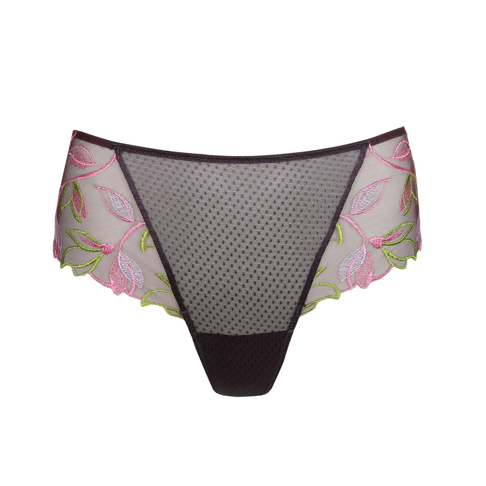 Marie Jo Loish Luxury Thong detail view in Amethyst