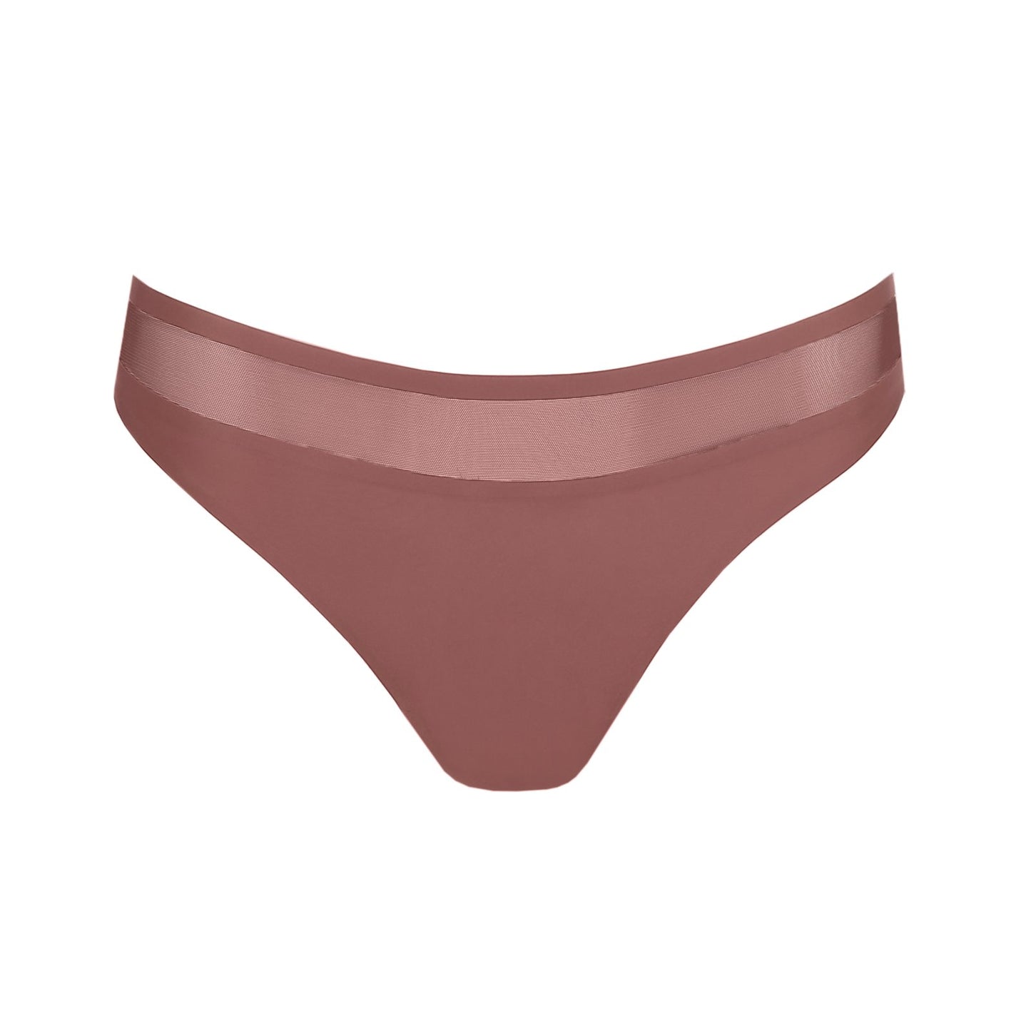 Marie Jo Louie Thong detail view in Satin Taupe