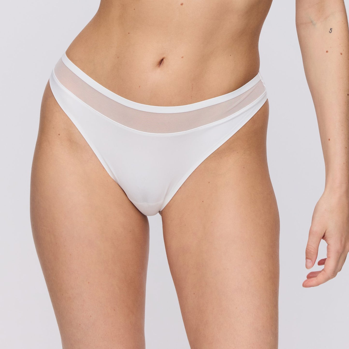 Marie Jo Louie Thong front view in Natural