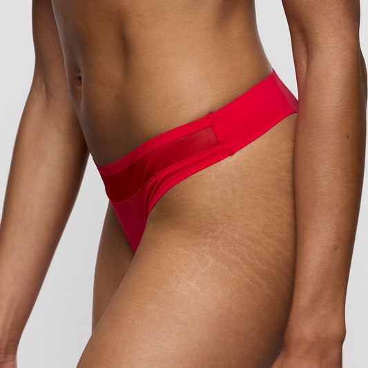 Marie Jo Louie Thong alternate view in True Red