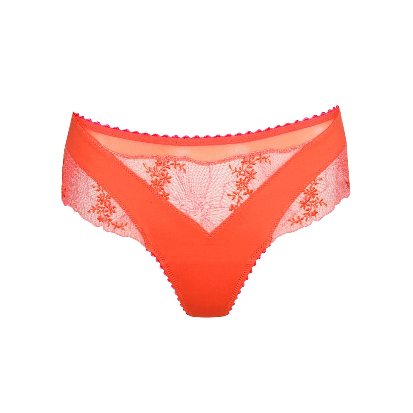Marie Jo Solene Luxury Thong detail view in Pamplemousse