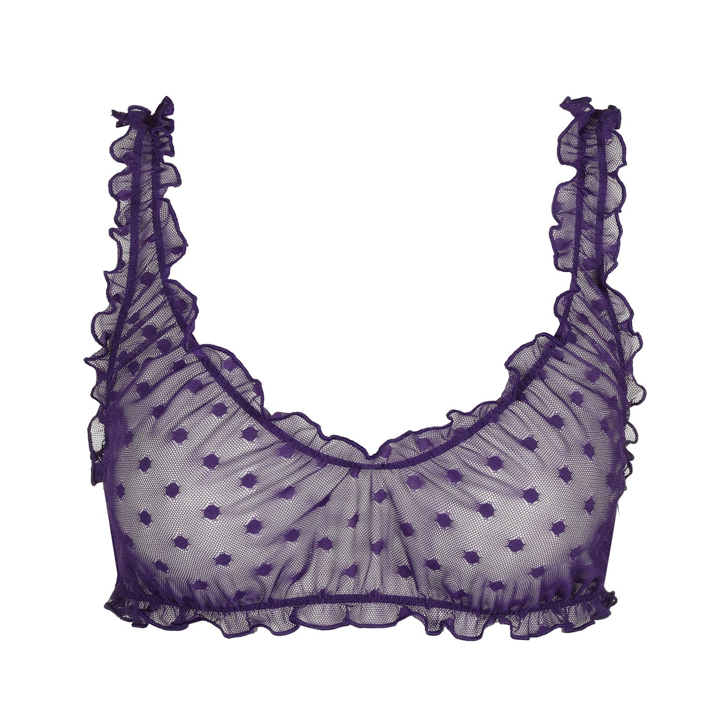 Marie Jo Tulio Bralette Top detail view in Majestic Purple