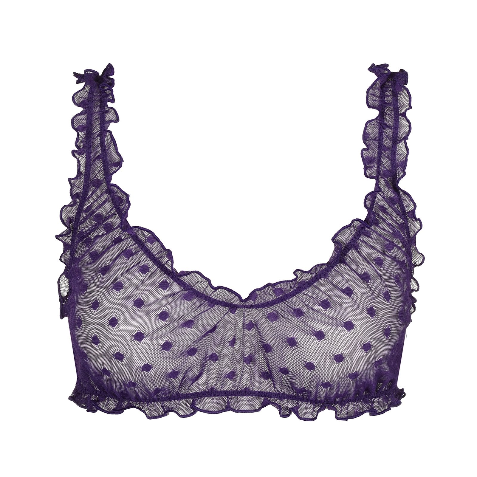 Marie Jo Tulio Bralette Top detail view in Majestic Purple