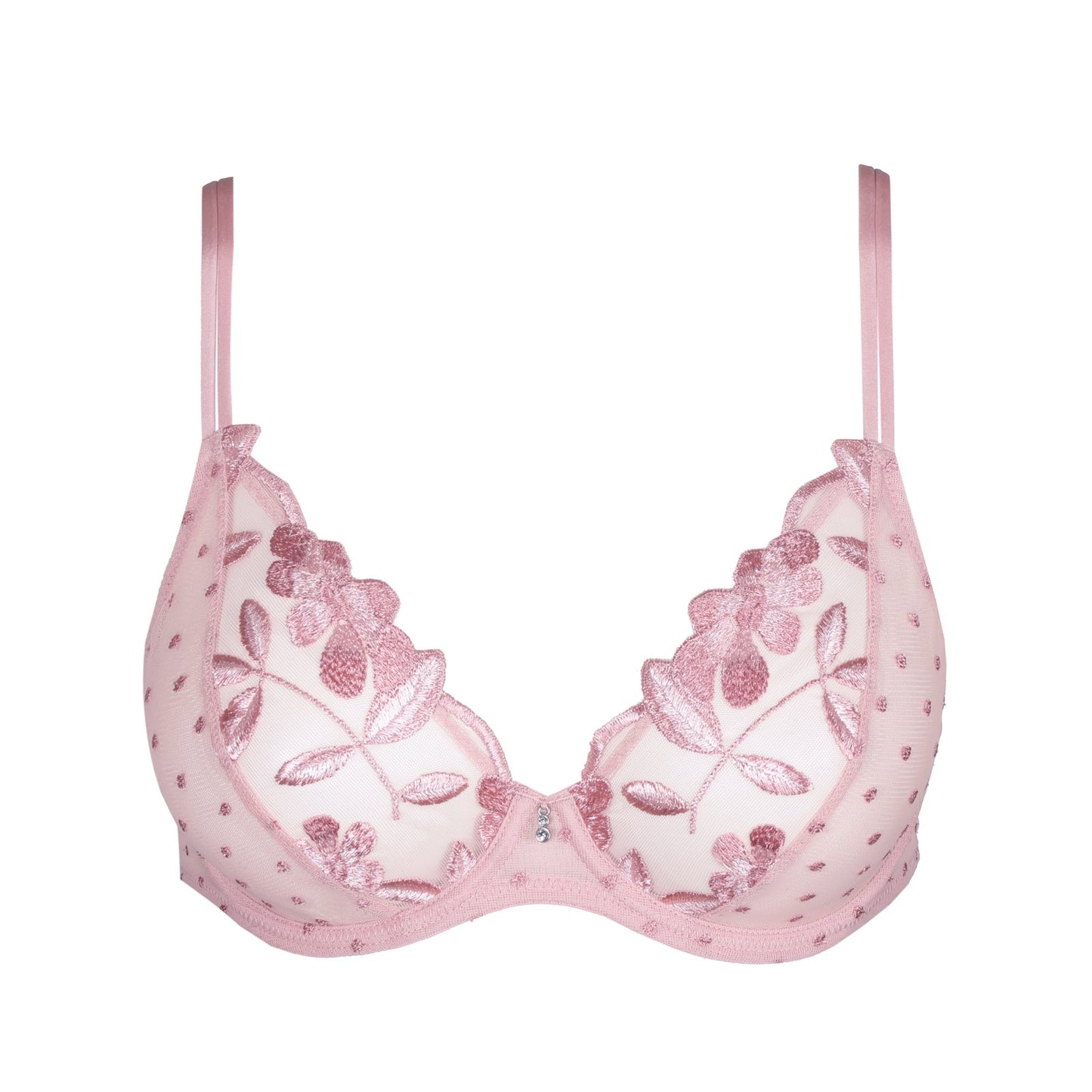 Marie Jo Agnes Plunge Bra detail view in Vintage Pink