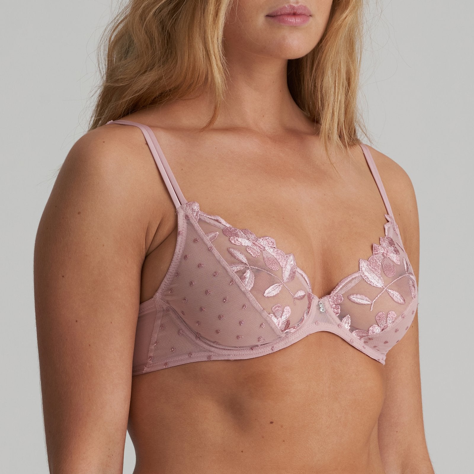 Marie Jo Agnes Plunge Bra alternate view in Vintage Pink