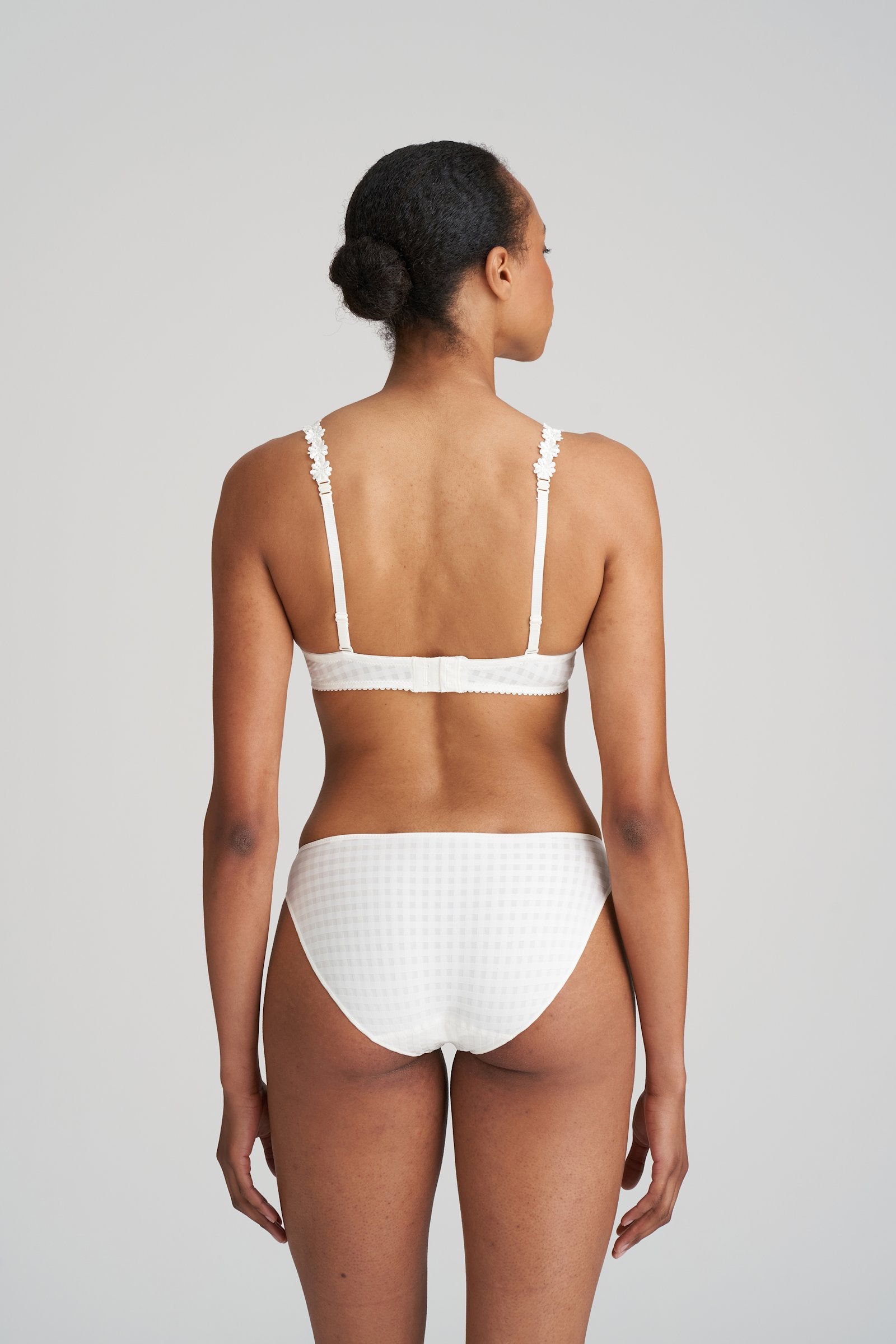 Marie Jo Avero Full Cup Bra styled on model in Natural