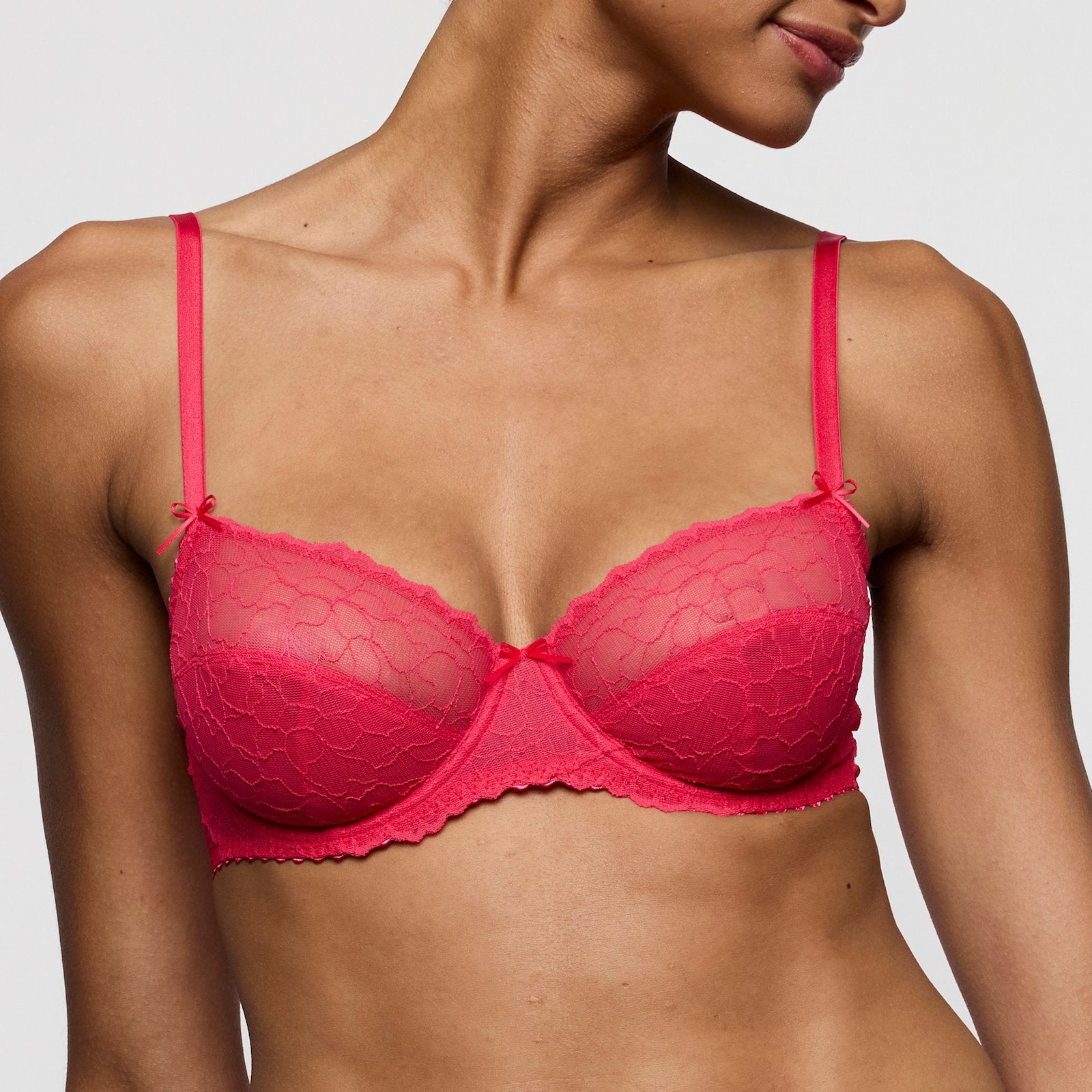 Marie Jo Azelie Full Cup Bra front view in Raspberry