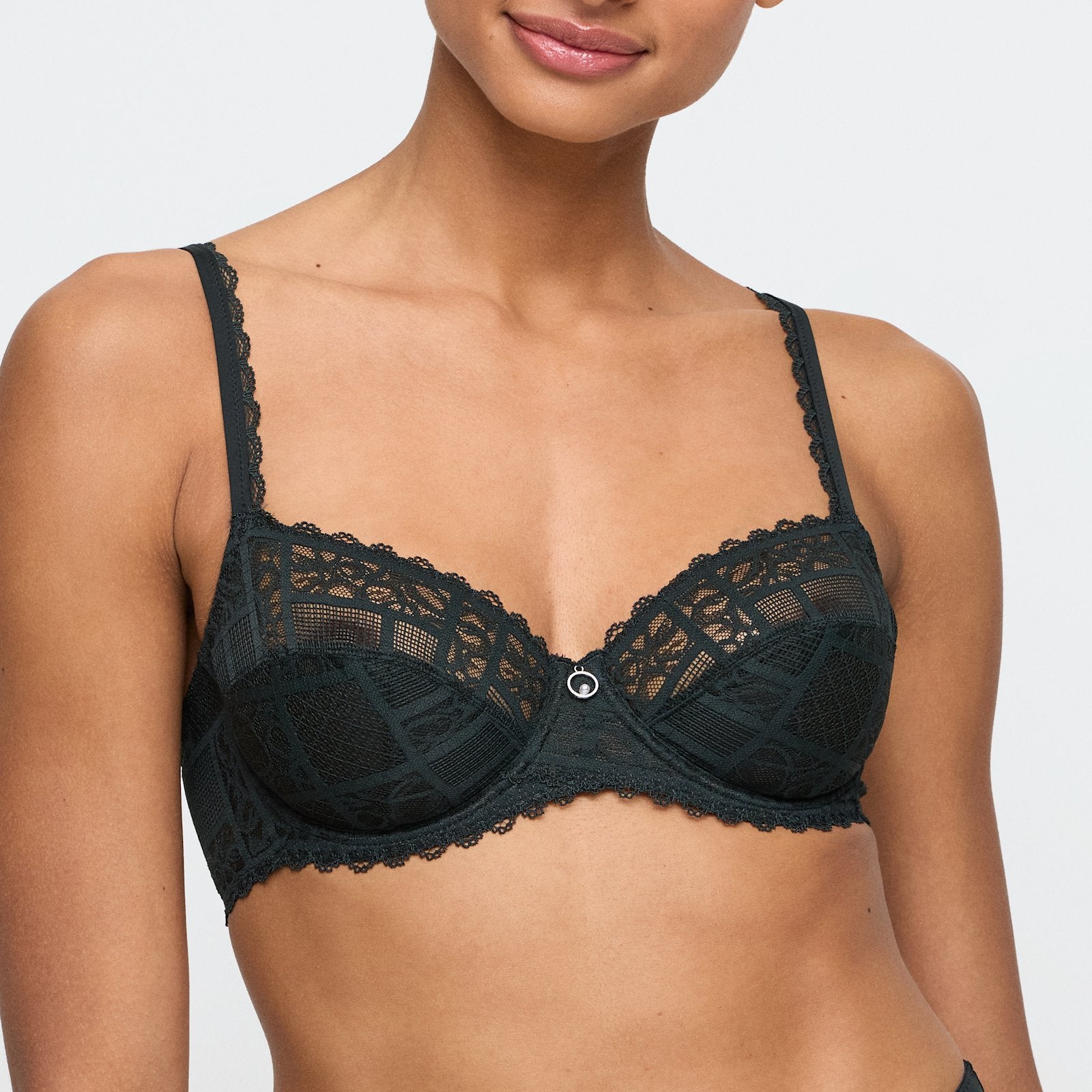 Marie Jo Jadei Full Cup Bra front view in Deep Forest