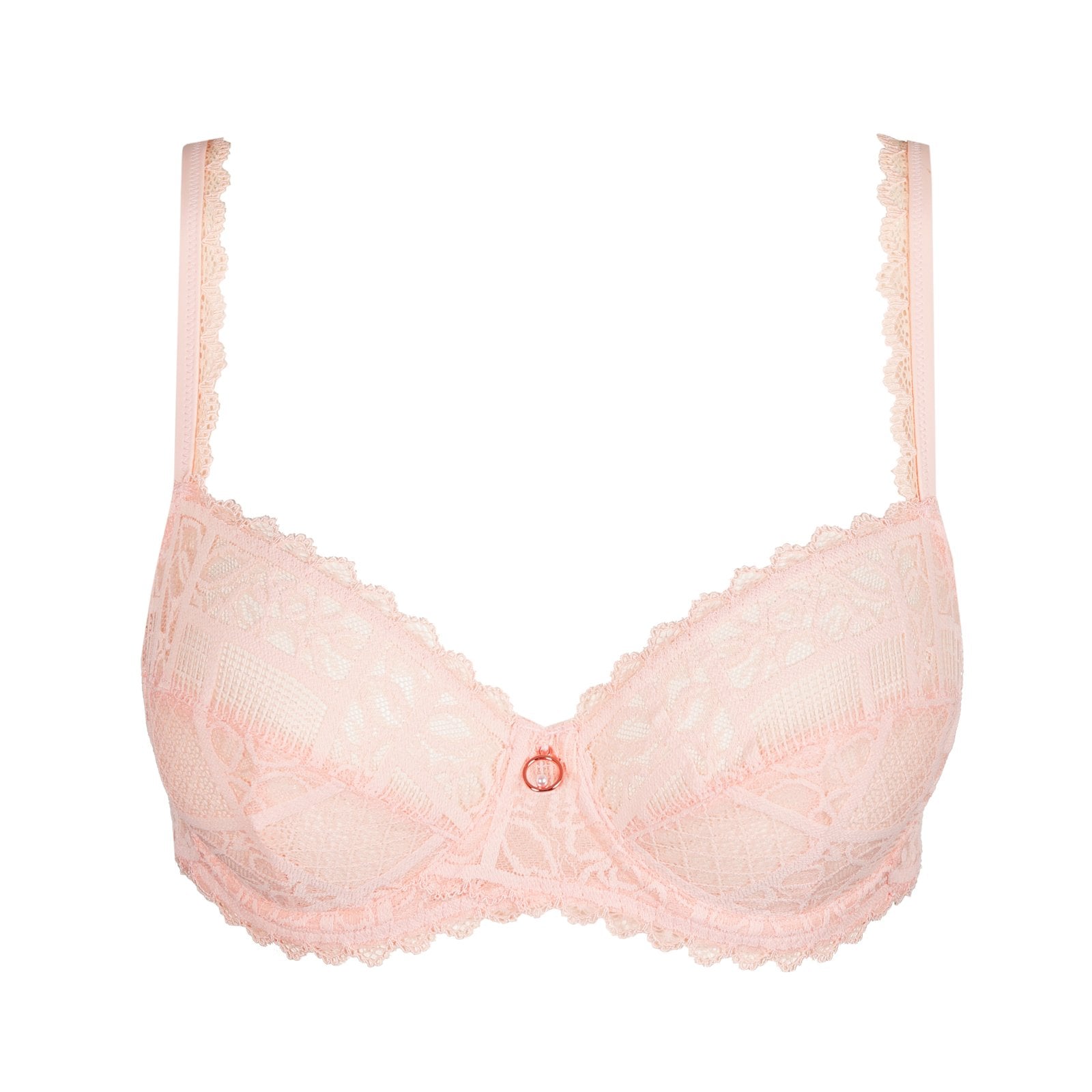 Marie Jo Jadei Full Cup Bra detail view in Glossy Pink