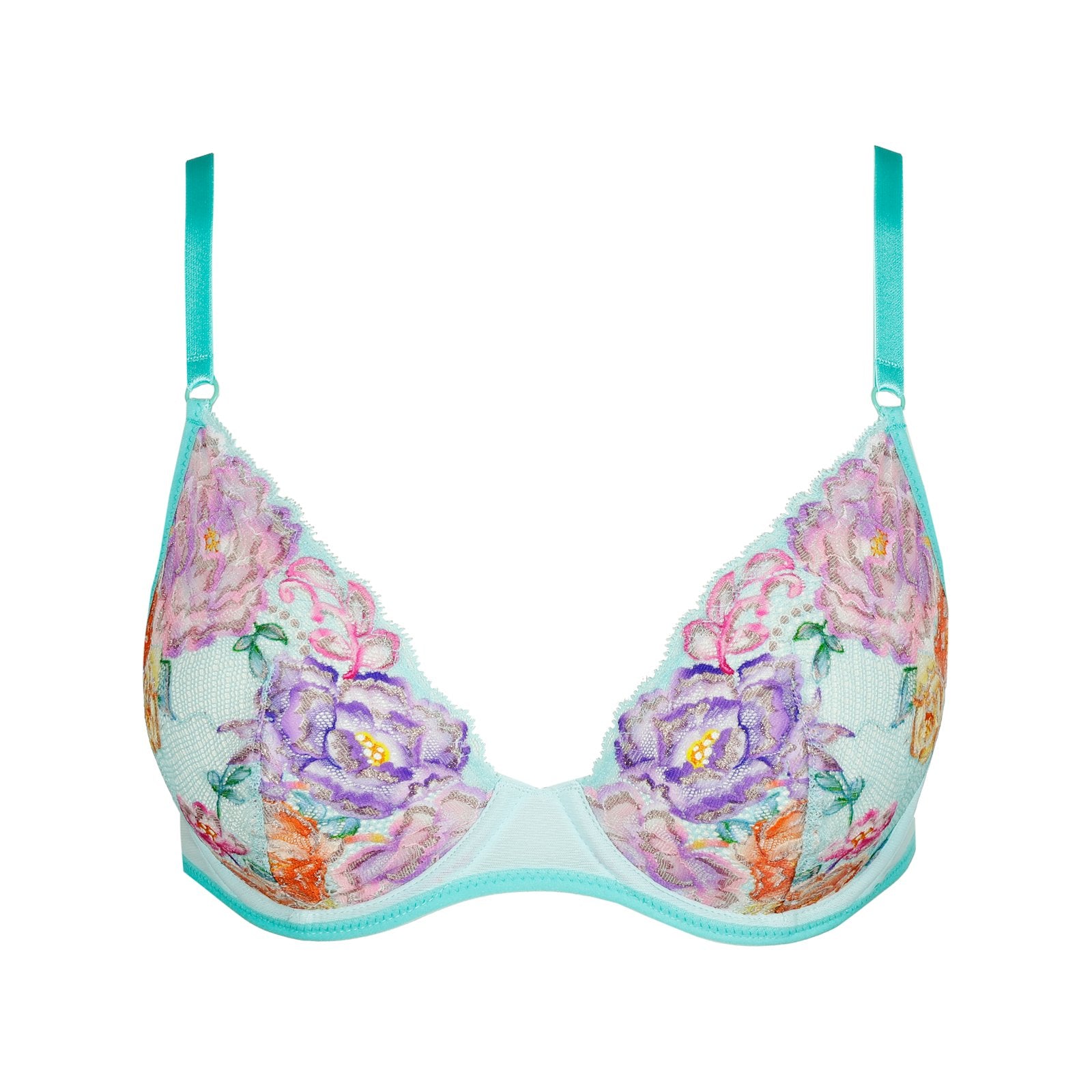 Marie Jo Lisbeth Plunge Bra detail view in Clearwater