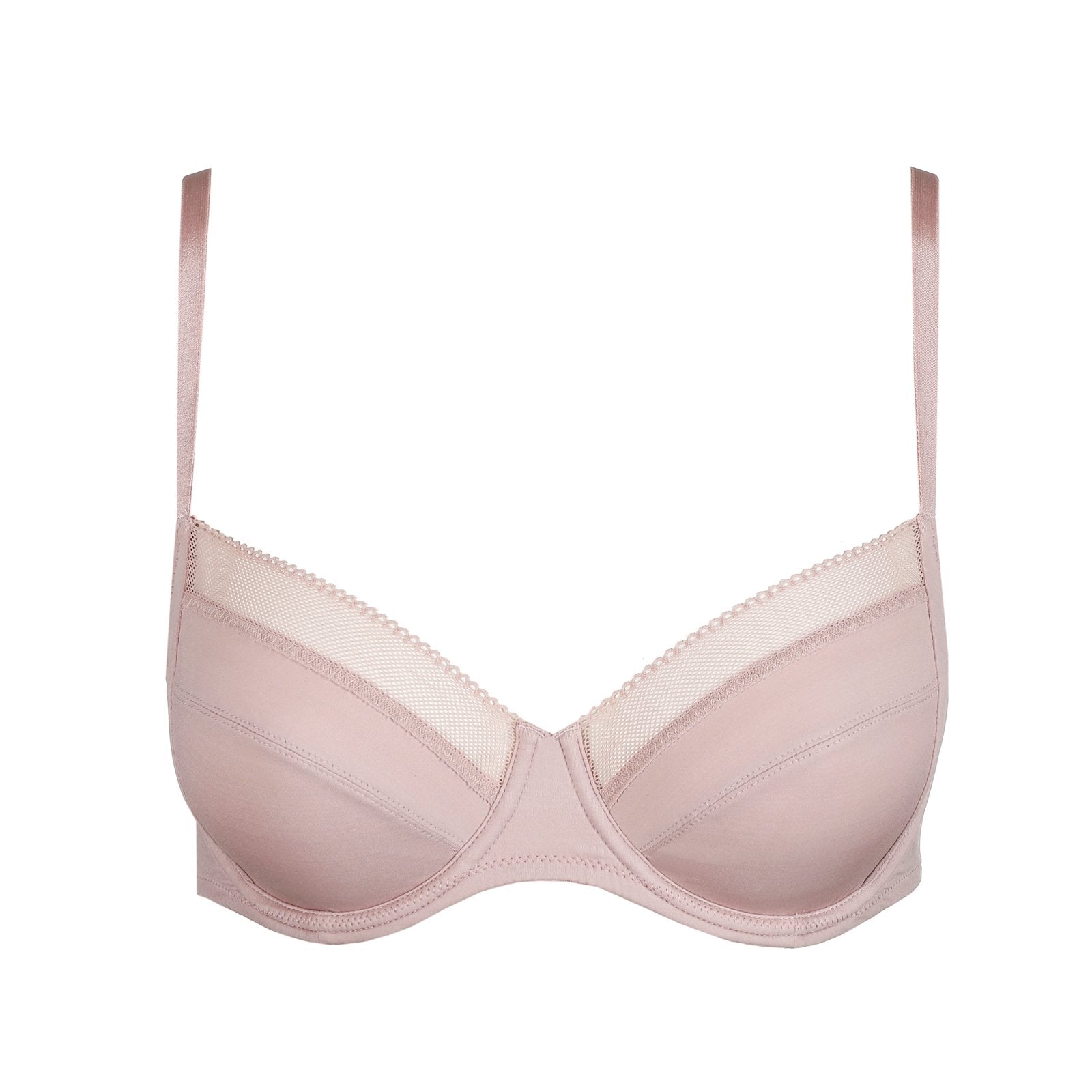 Marie Jo Milao Full Cup Bra detail view in Shadow Grey