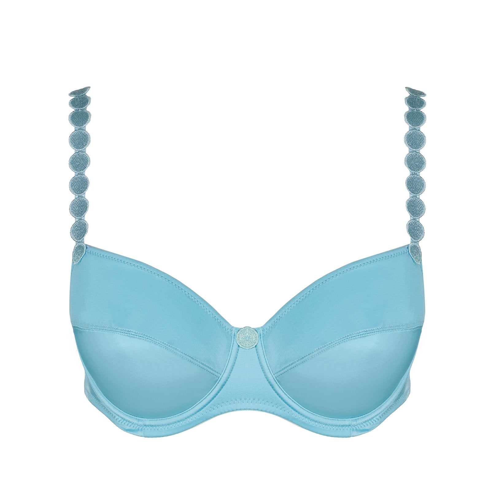 Marie Jo Tom Full Cup Bra detail view in Azure Delight