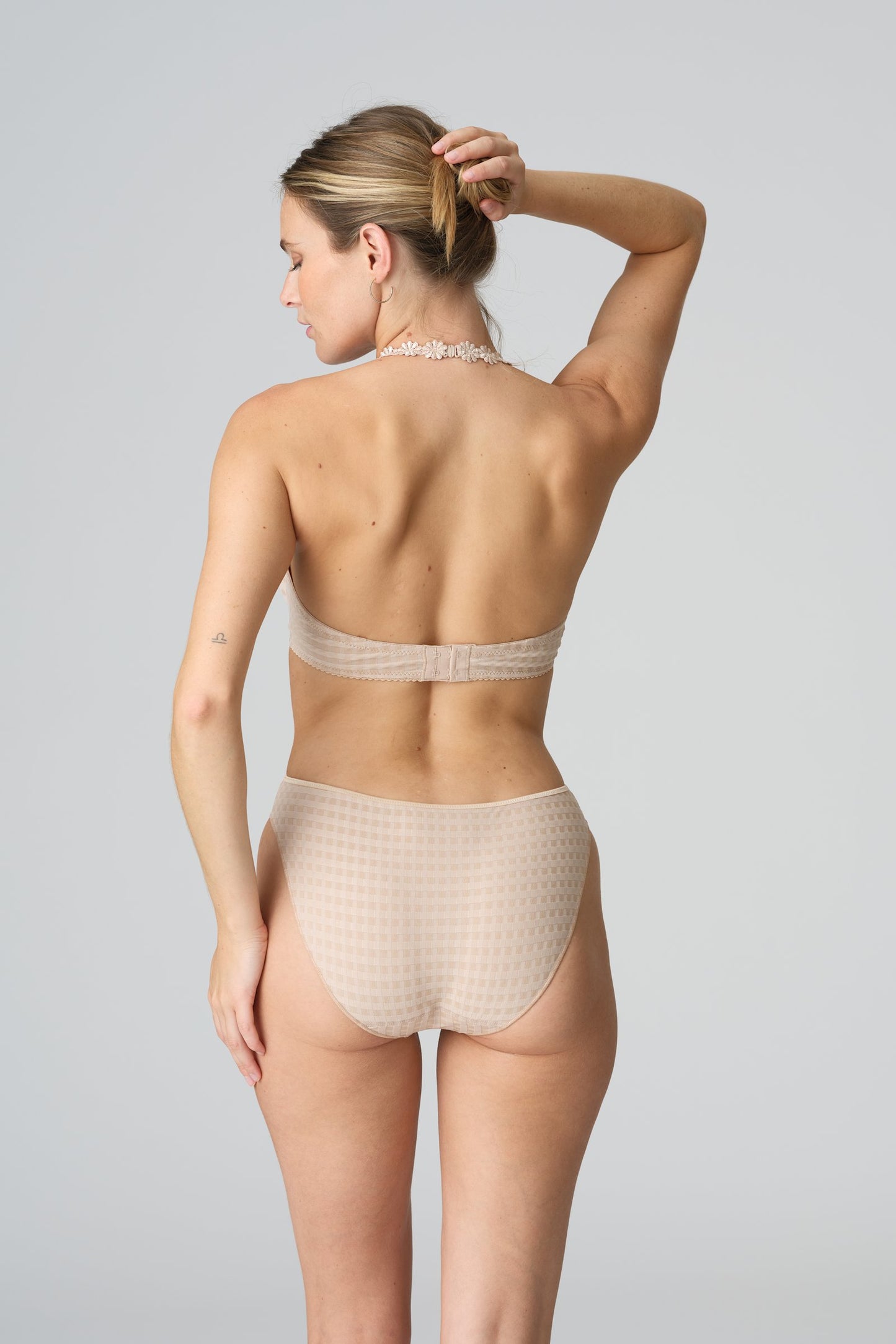 Marie Jo Avero Brief styled on model in Caffé Latte