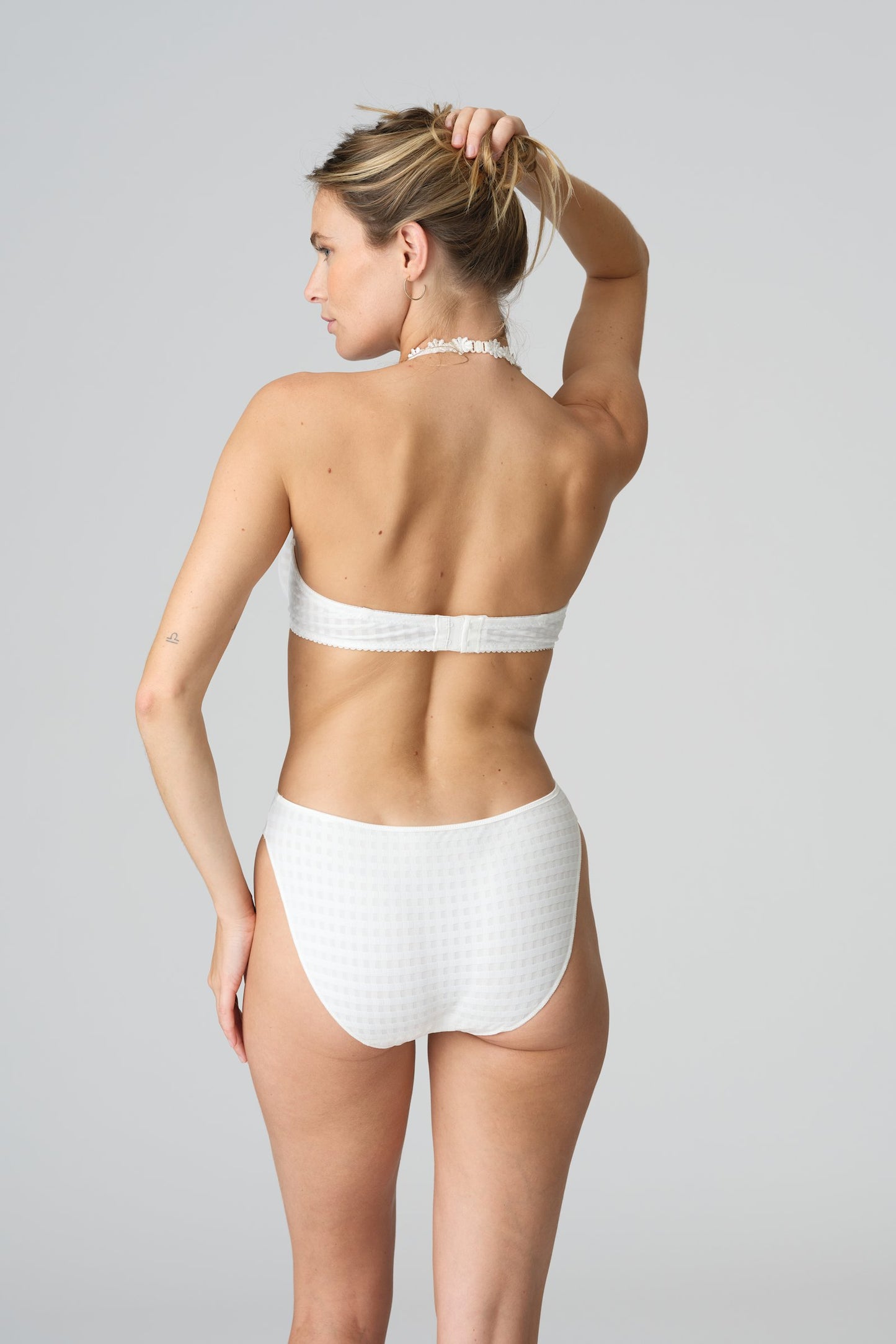 Marie Jo Avero Full Cup Bra styled on model in Natural