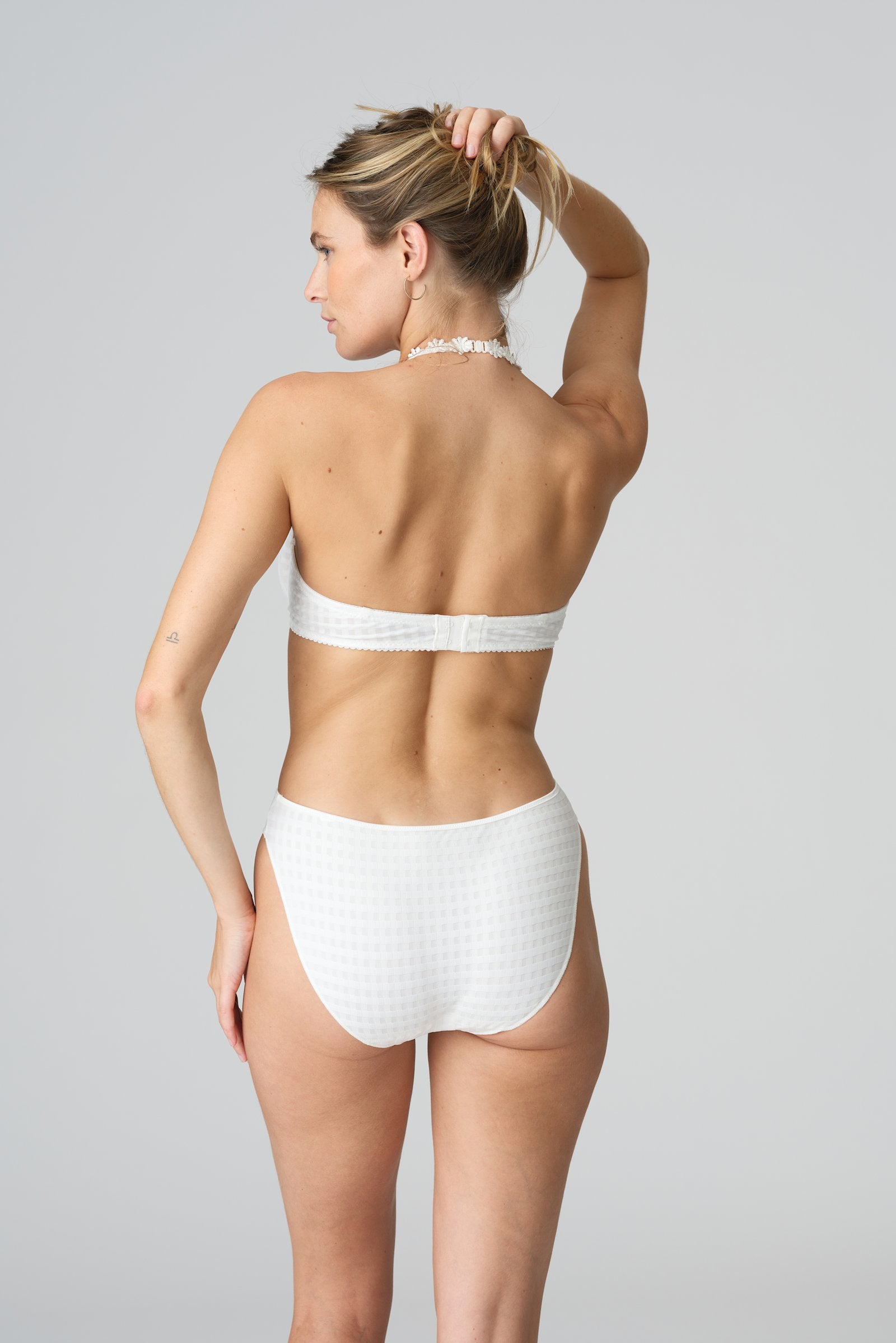 Marie Jo Avero Full Cup Bra styled on model in Natural